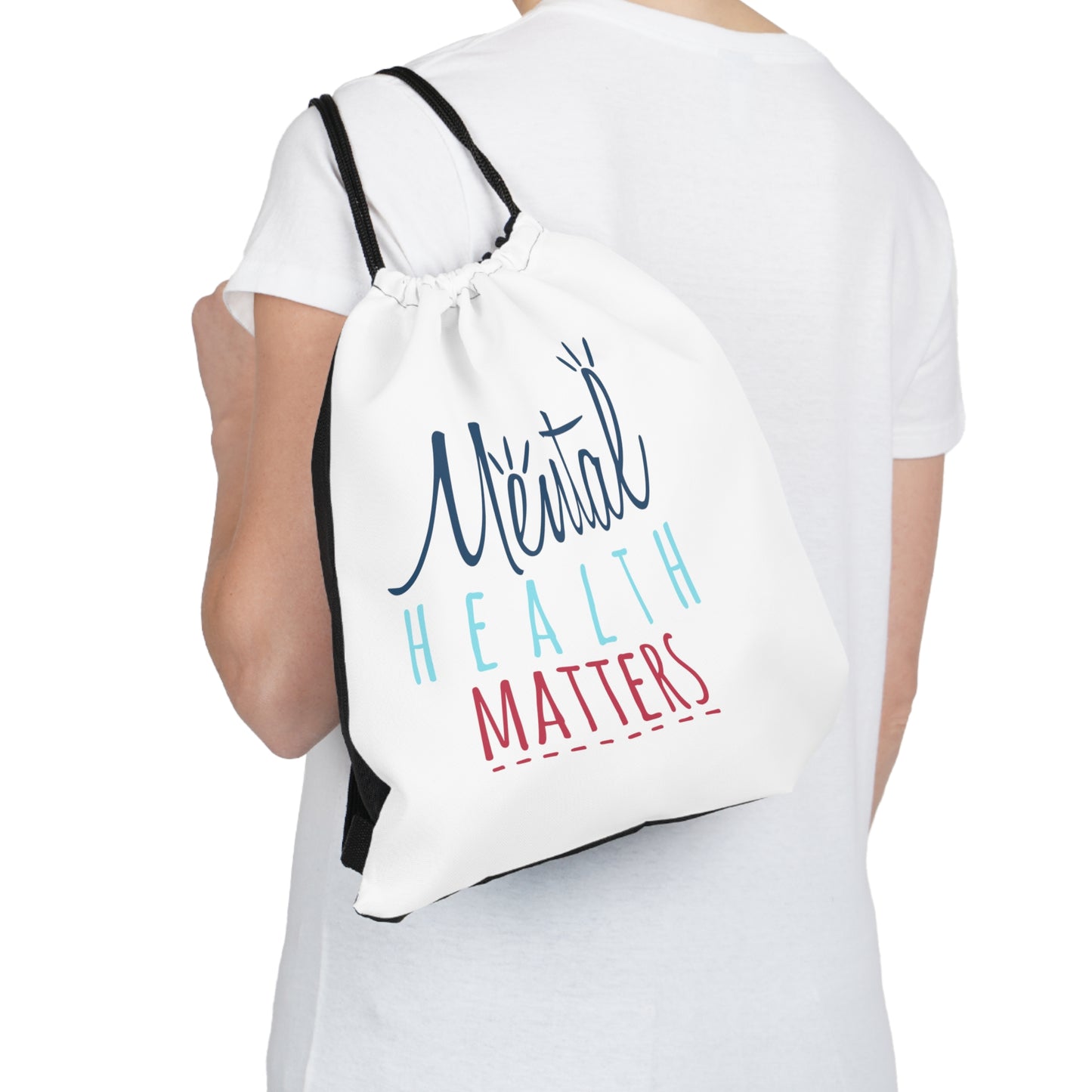 "Mental Health Matters" Drawstring Bag - Weave Got Gifts - Unique Gifts You Won’t Find Anywhere Else!