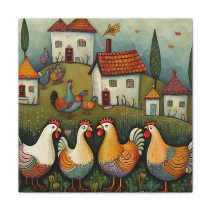 "Vintage Chicken Art" Wall Art - Weave Got Gifts - Unique Gifts You Won’t Find Anywhere Else!