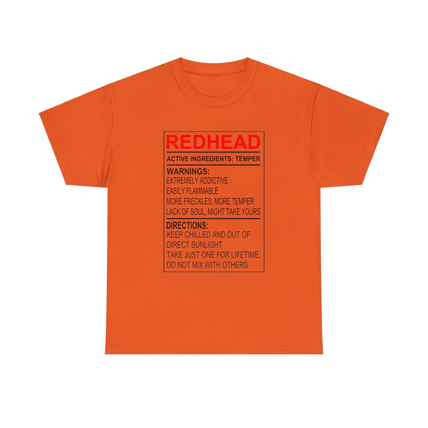 "Redhead Warning" T-Shirt - Weave Got Gifts - Unique Gifts You Won’t Find Anywhere Else!