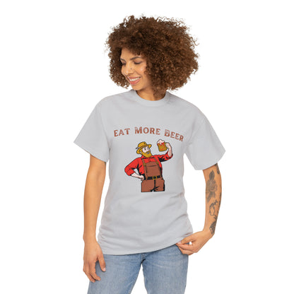 Beer lover shirt with lumberjack graphic
