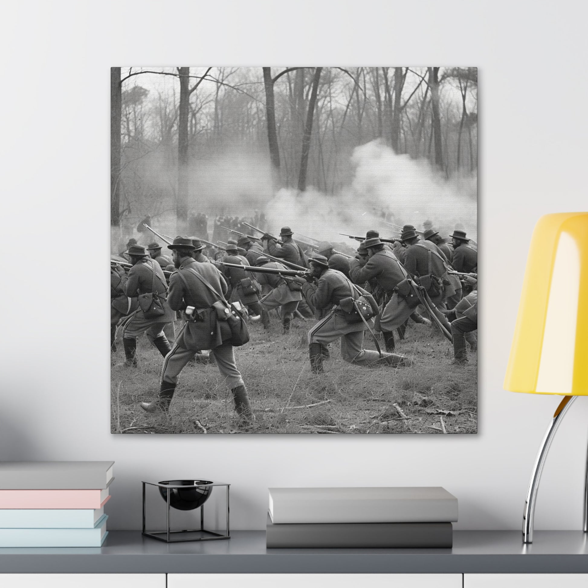 Historical Civil War art on canvas
