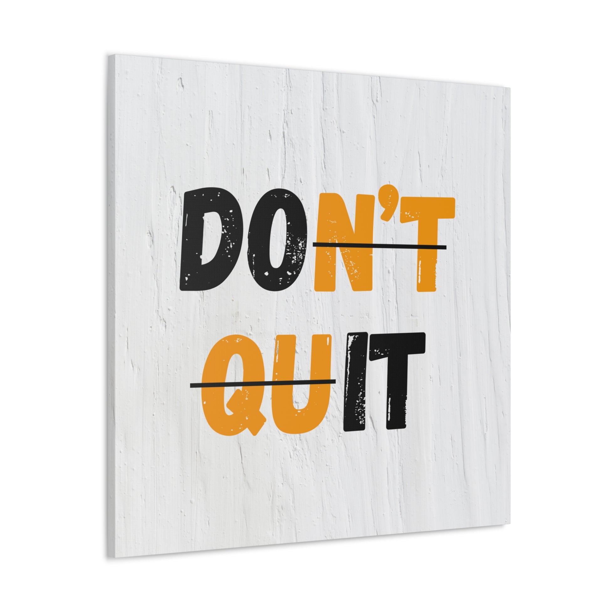 Do It motivational canvas sign displayed in a home office.
