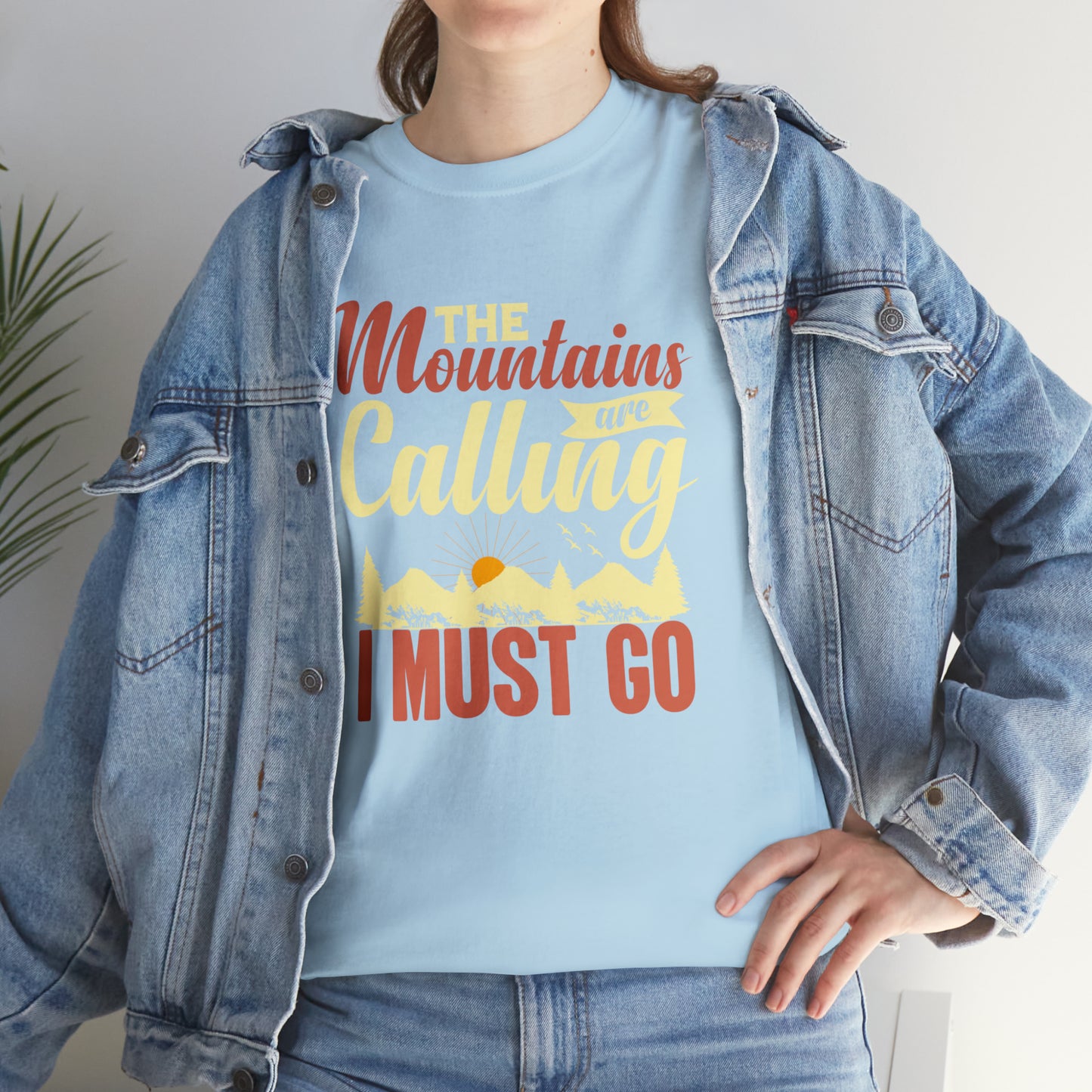 "The Mountains Are Calling" T-Shirt - Weave Got Gifts - Unique Gifts You Won’t Find Anywhere Else!