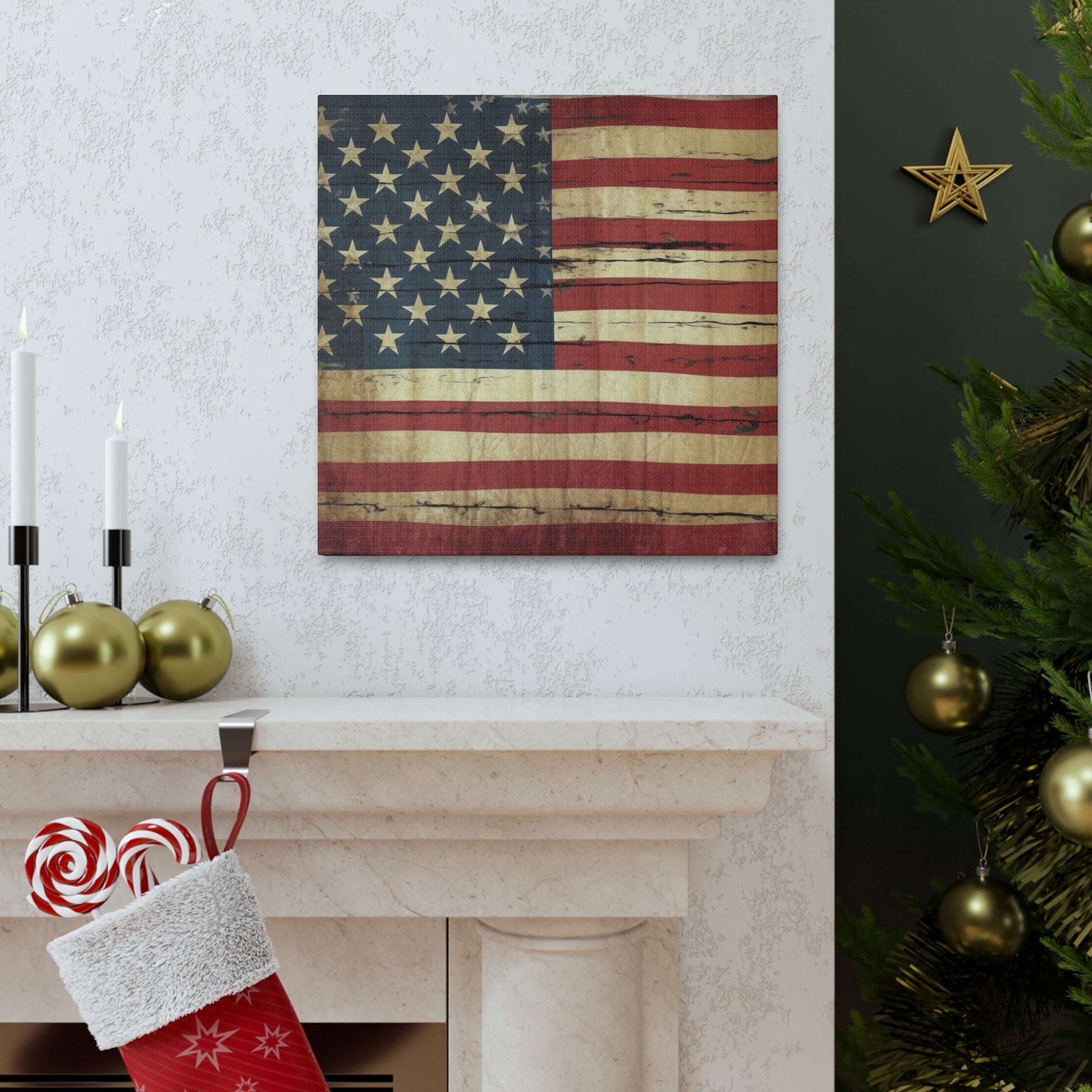 "Rustic American Flag" Wall Art - Weave Got Gifts - Unique Gifts You Won’t Find Anywhere Else!