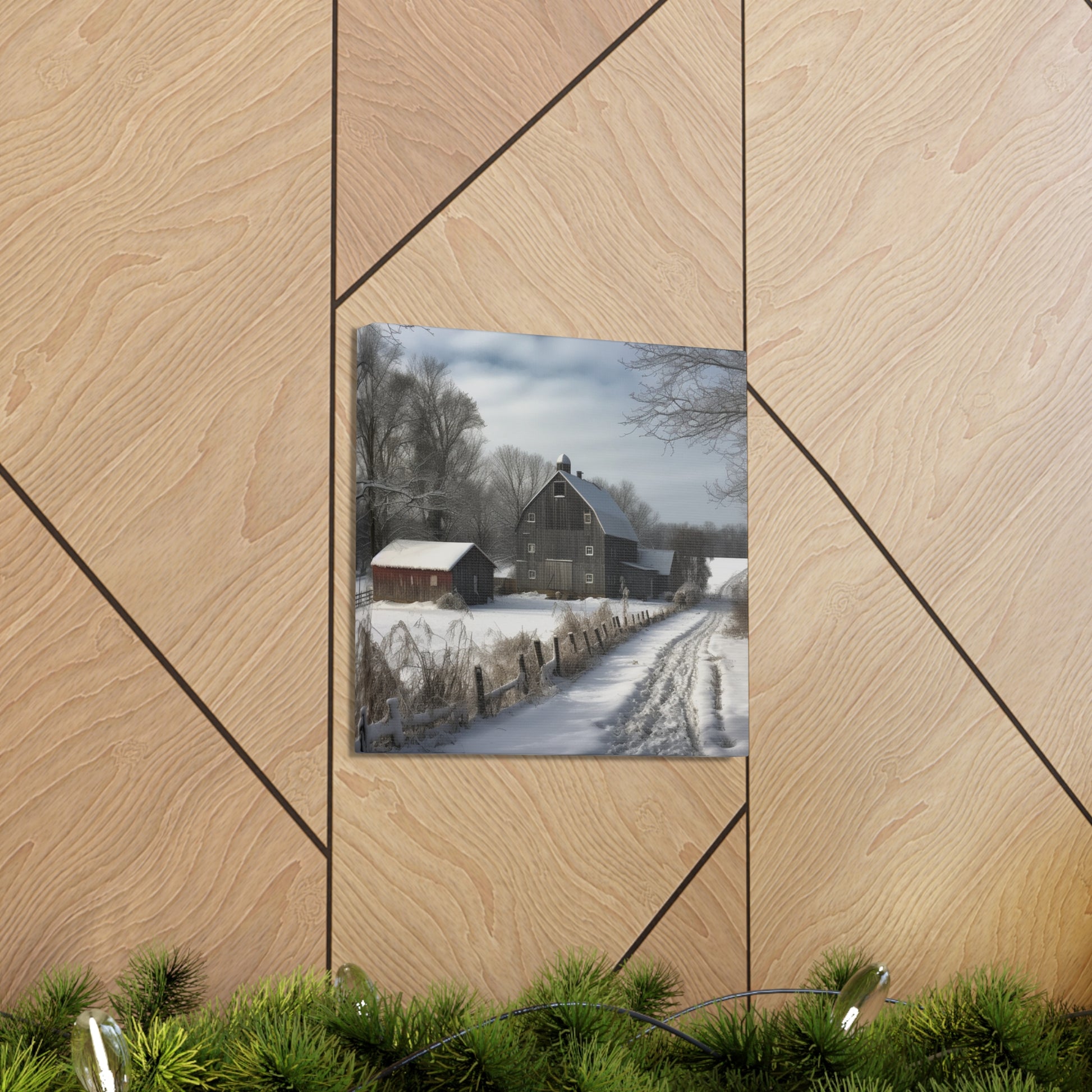 "Farm Winter Wonderland" Wall Art - Weave Got Gifts - Unique Gifts You Won’t Find Anywhere Else!
