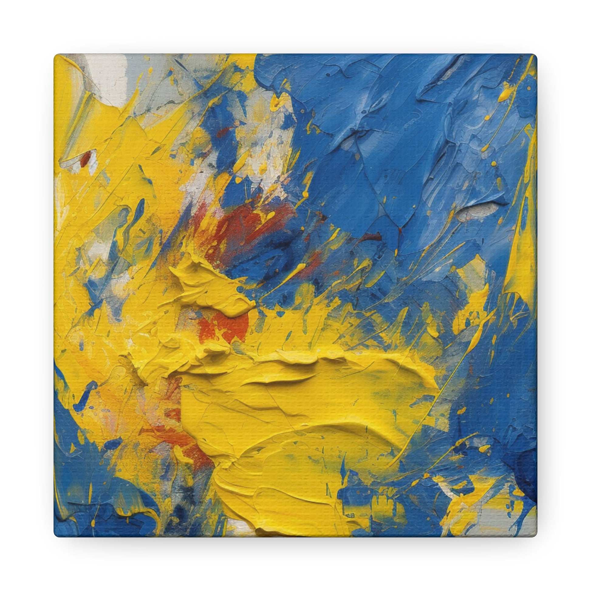 "Abstract Blue & Yellow" Wall Art - Weave Got Gifts - Unique Gifts You Won’t Find Anywhere Else!