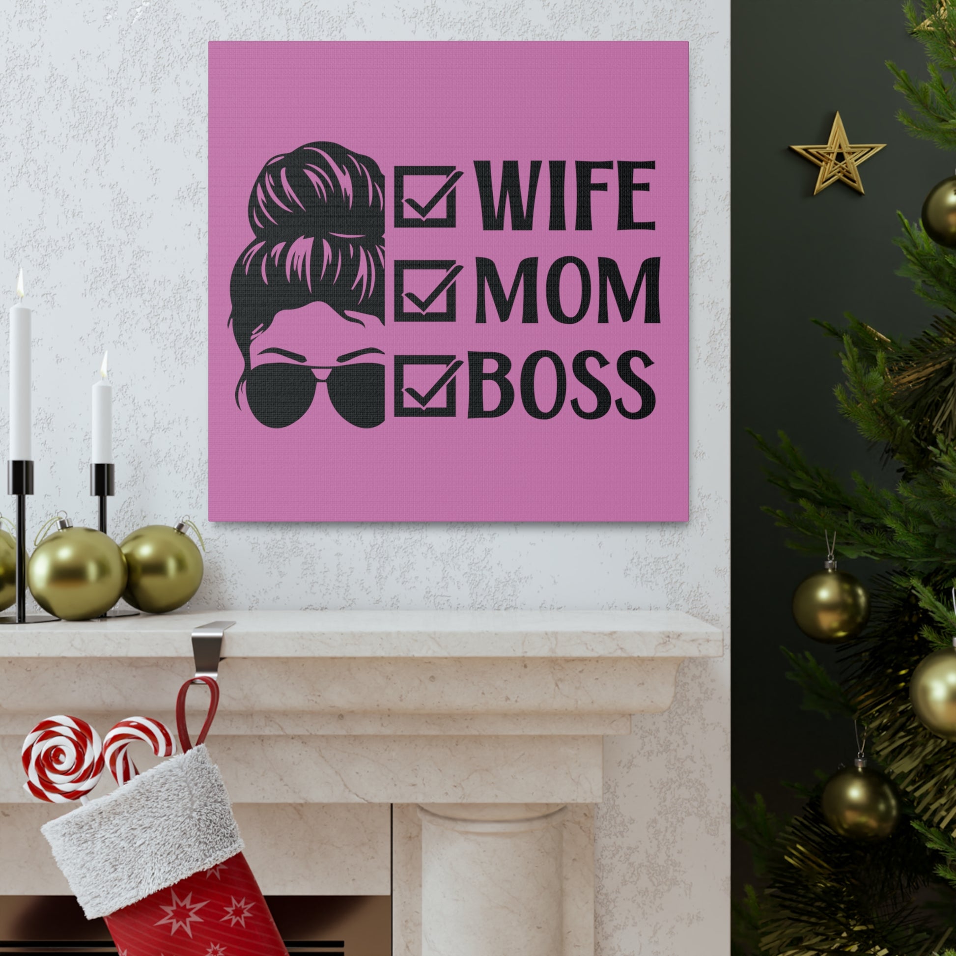 "Wife, Mom, Boss" Wall Art - Weave Got Gifts - Unique Gifts You Won’t Find Anywhere Else!