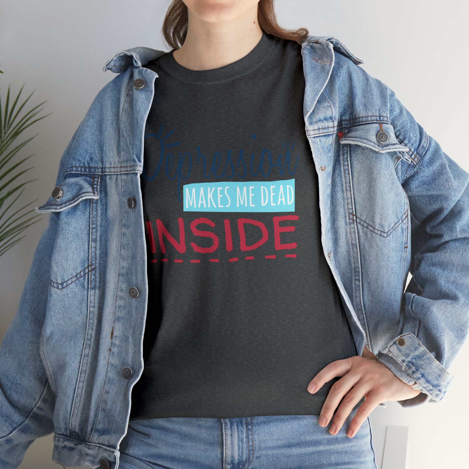 "Depression Makes Me Dead Inside" T-Shirt - Weave Got Gifts - Unique Gifts You Won’t Find Anywhere Else!