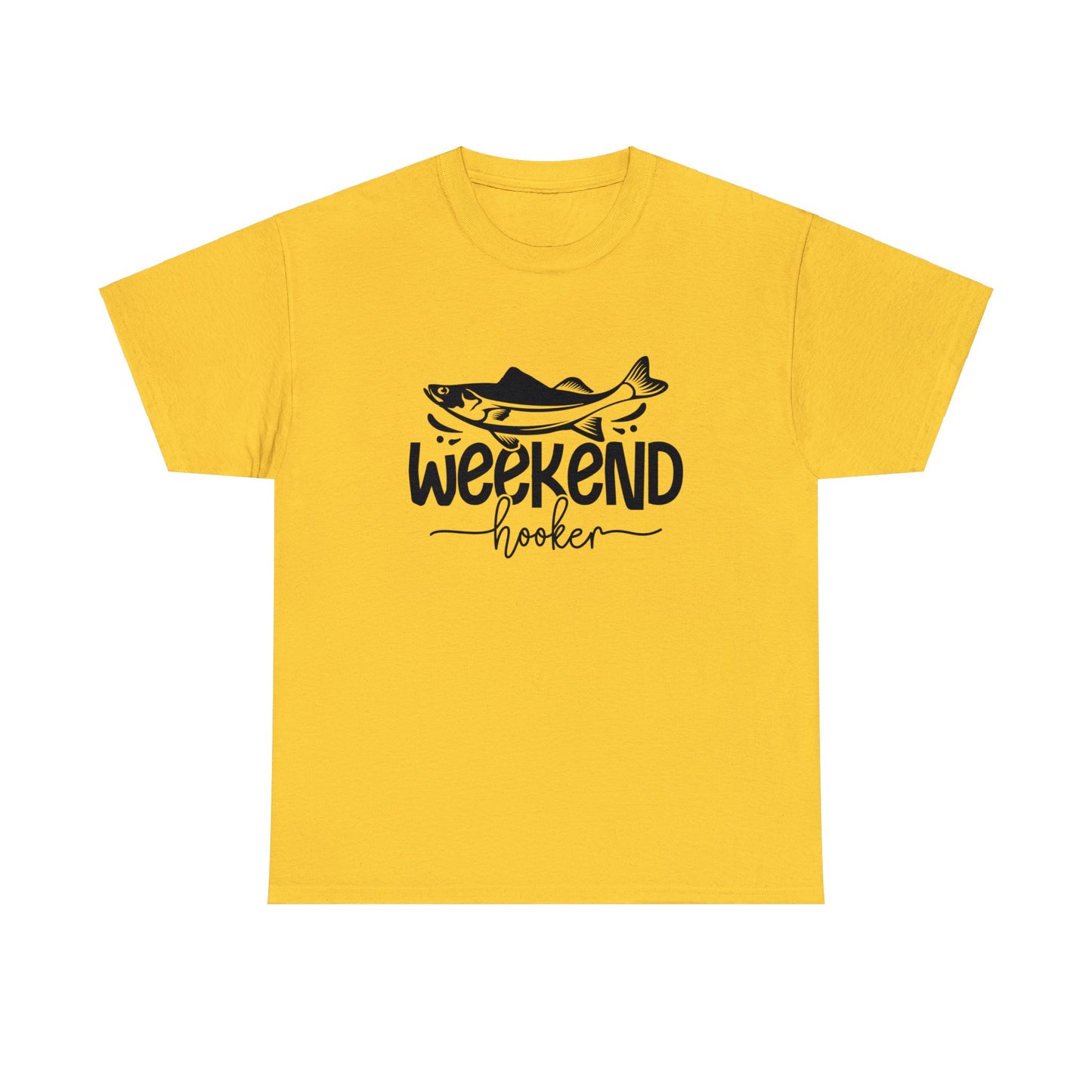 Weekend Hooker fishing t-shirt with fish graphic for fishermen
