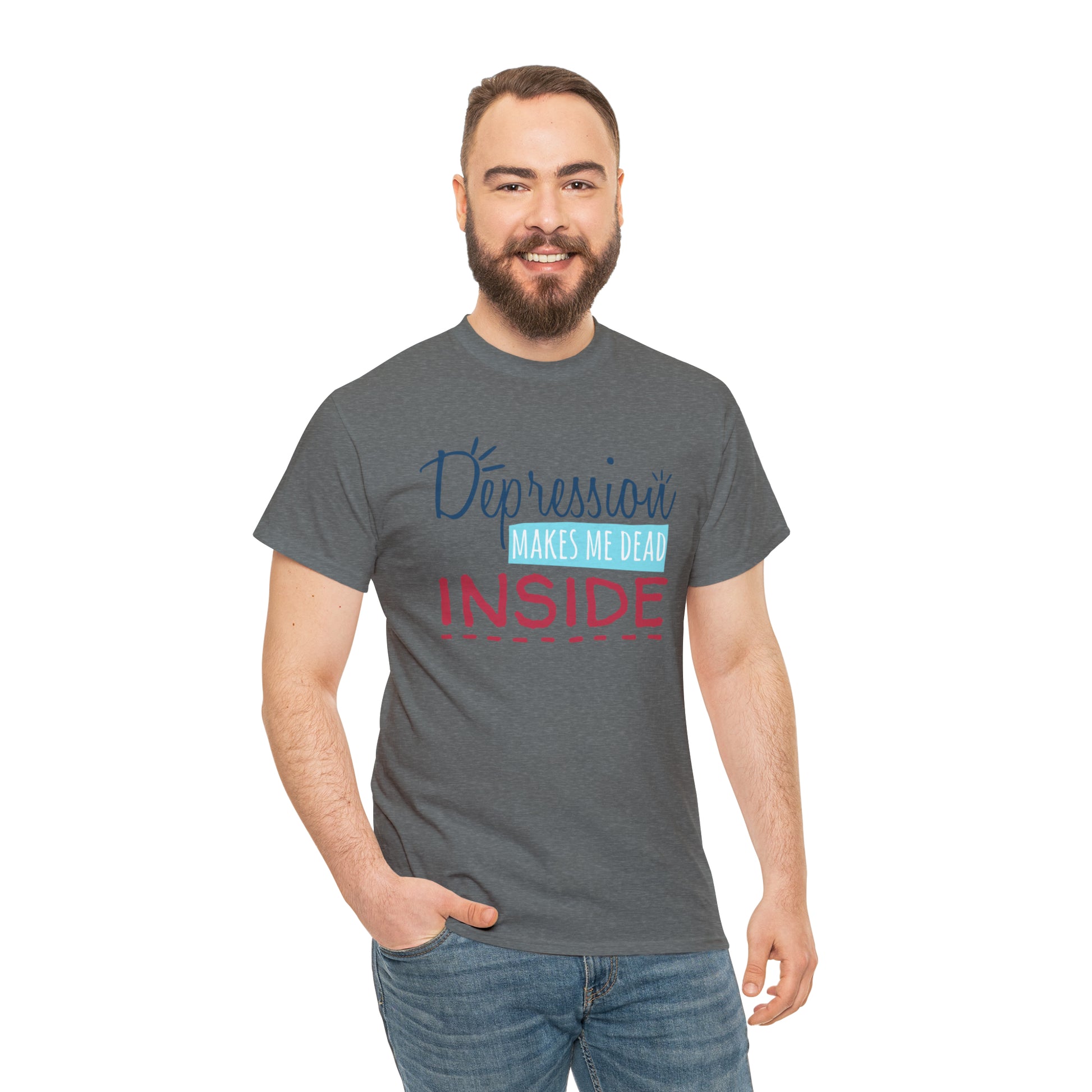 "Depression Makes Me Dead Inside" T-Shirt - Weave Got Gifts - Unique Gifts You Won’t Find Anywhere Else!