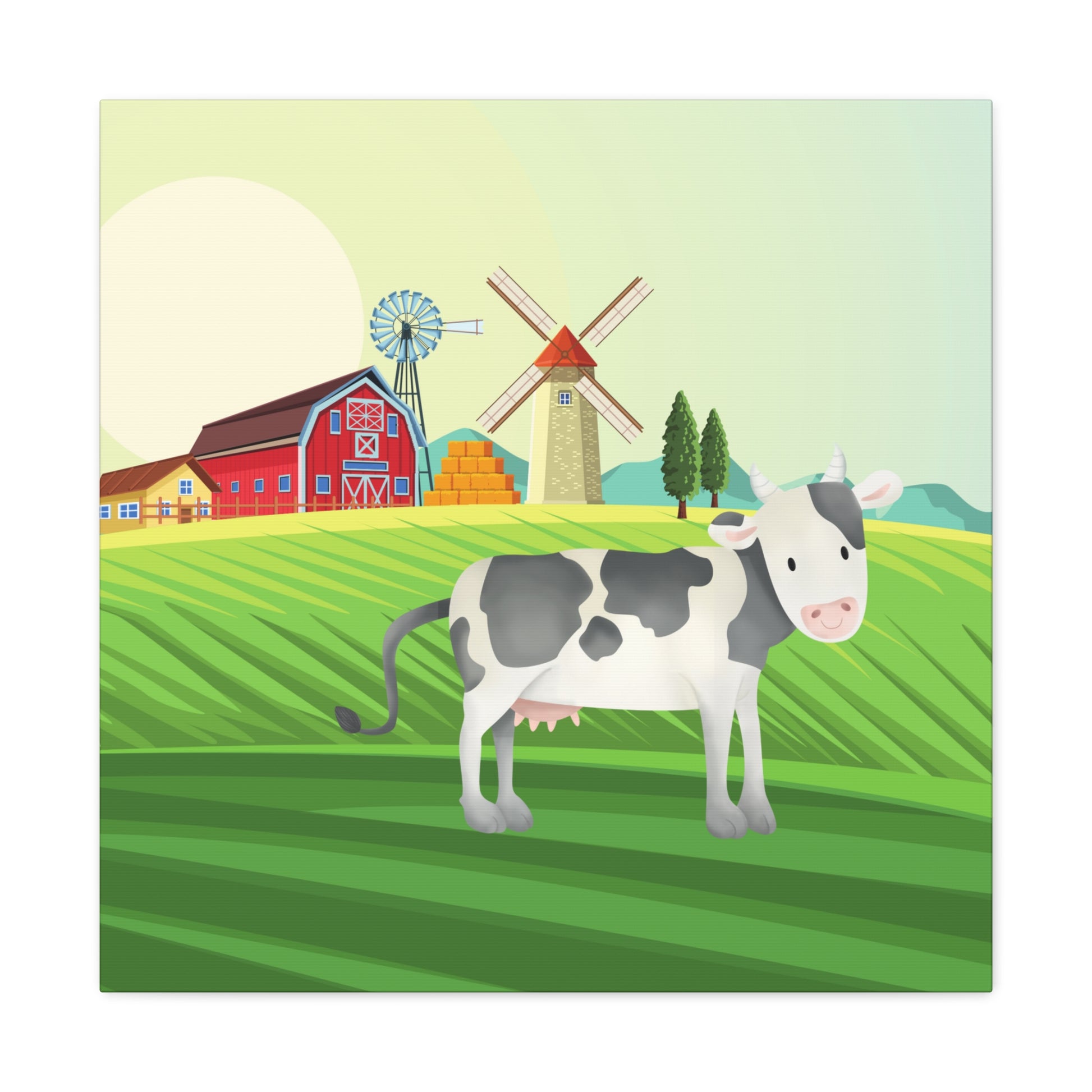 "Cow On A Farm" Kids Wall Art - Weave Got Gifts - Unique Gifts You Won’t Find Anywhere Else!