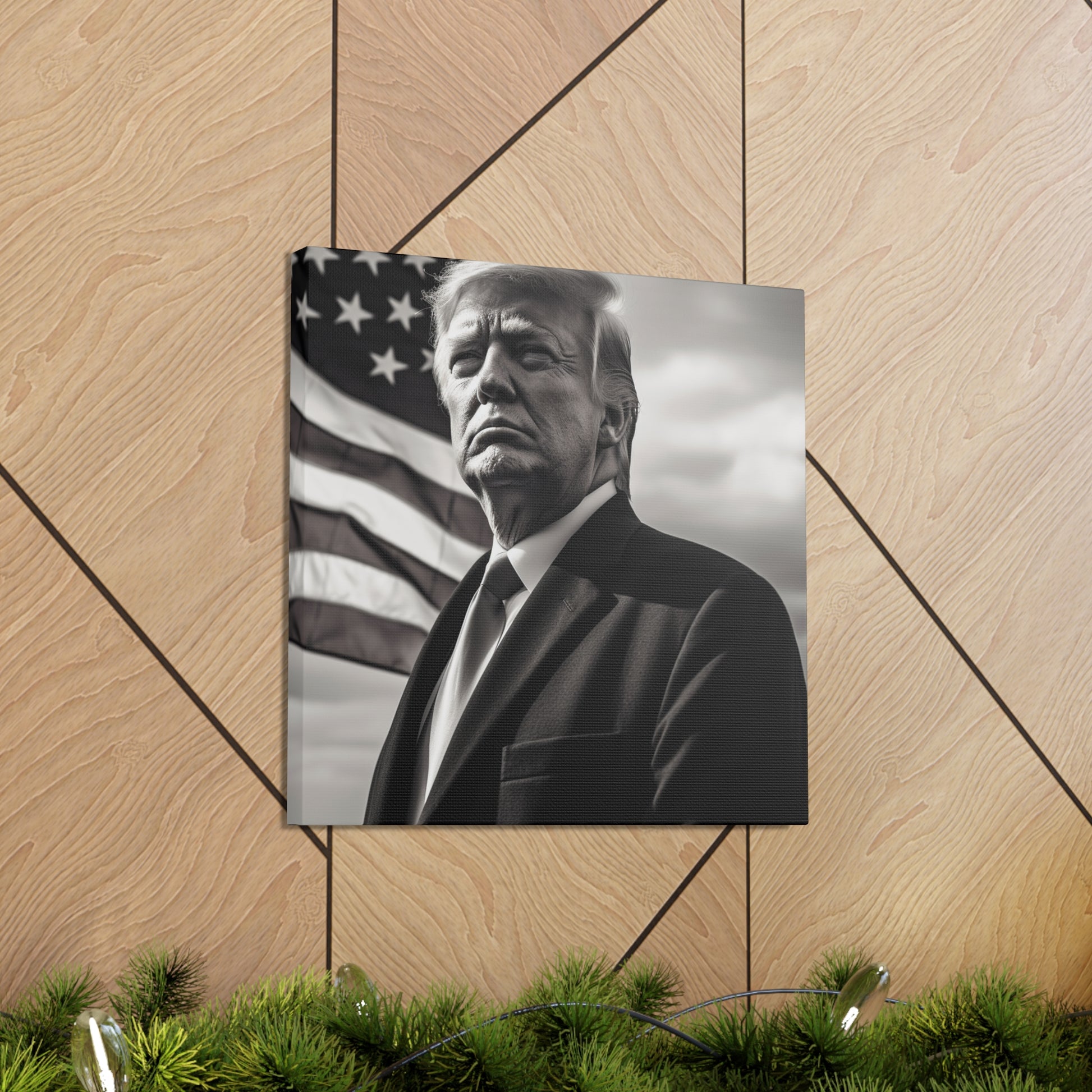 Trump fan art featuring 45th President with bold patriotic design.
