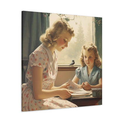 "Vintage Mother-Daughter Bond" Wall Art - Weave Got Gifts - Unique Gifts You Won’t Find Anywhere Else!