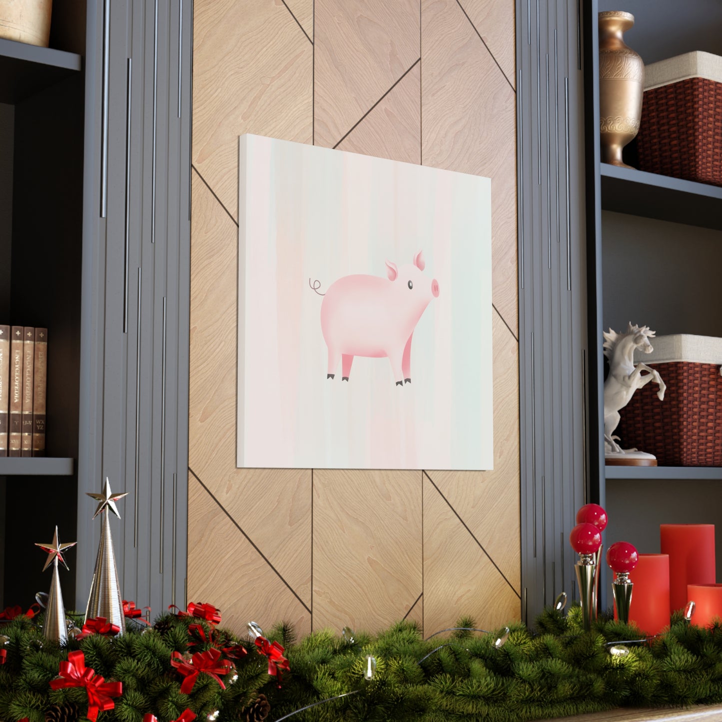 "Cute Pig" Nursery Wall Art - Weave Got Gifts - Unique Gifts You Won’t Find Anywhere Else!