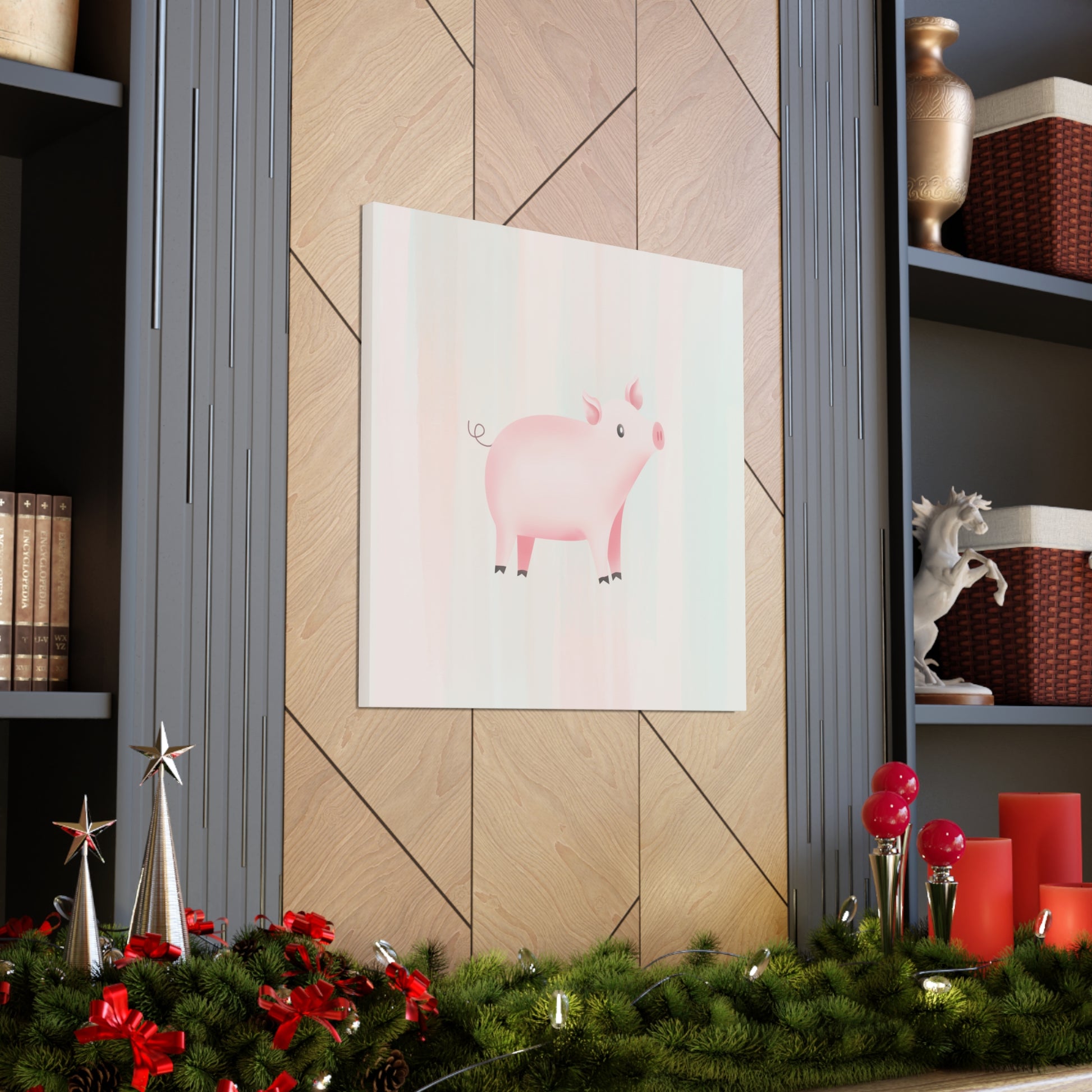 "Cute Pig" Nursery Wall Art - Weave Got Gifts - Unique Gifts You Won’t Find Anywhere Else!