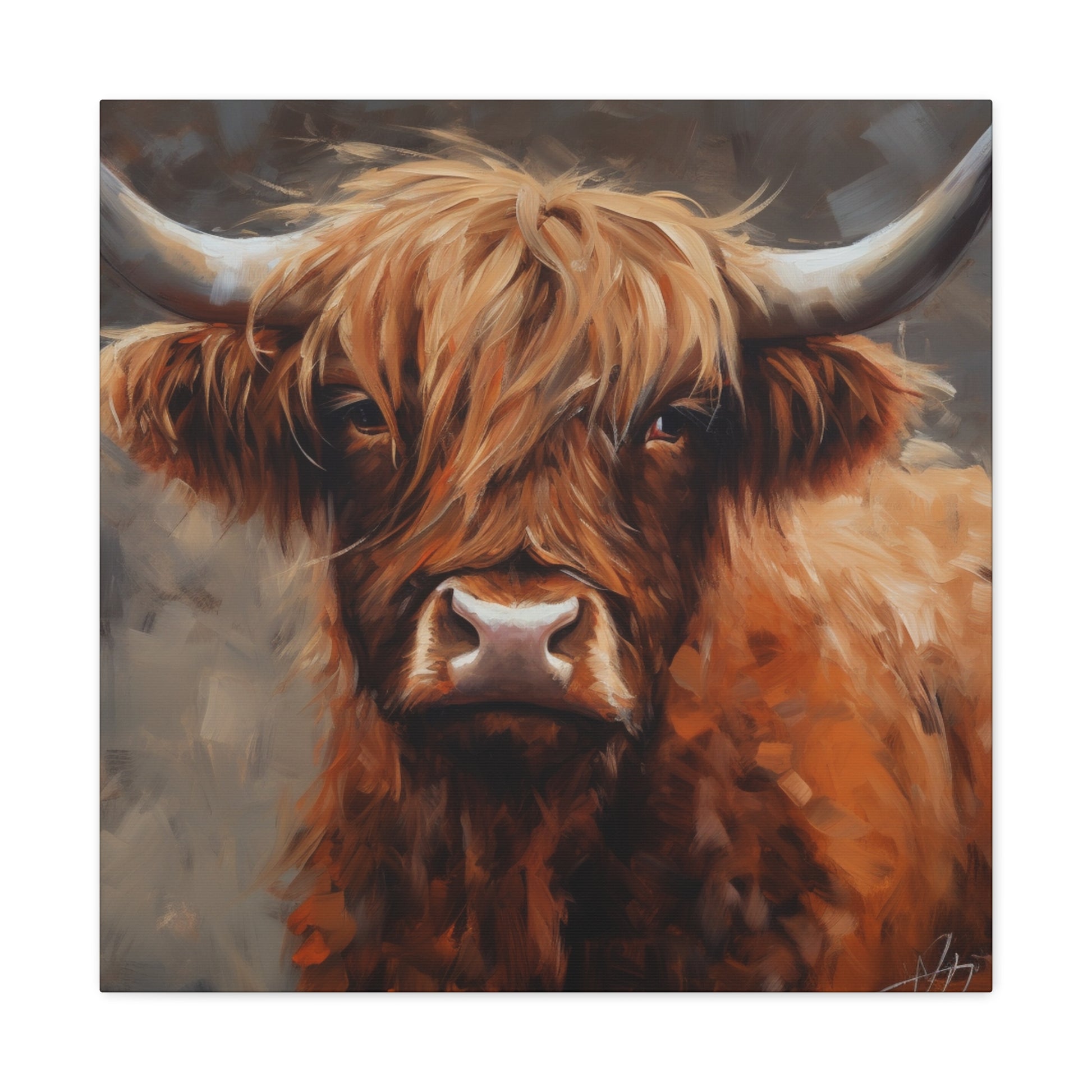 "Highland Cow Painting" Wall Art - Weave Got Gifts - Unique Gifts You Won’t Find Anywhere Else!