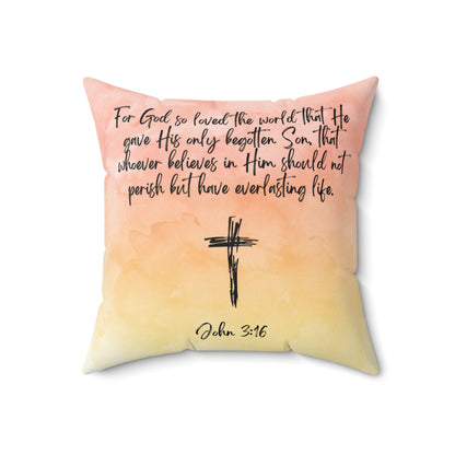 "John 3:16" Throw Pillow - Weave Got Gifts - Unique Gifts You Won’t Find Anywhere Else!