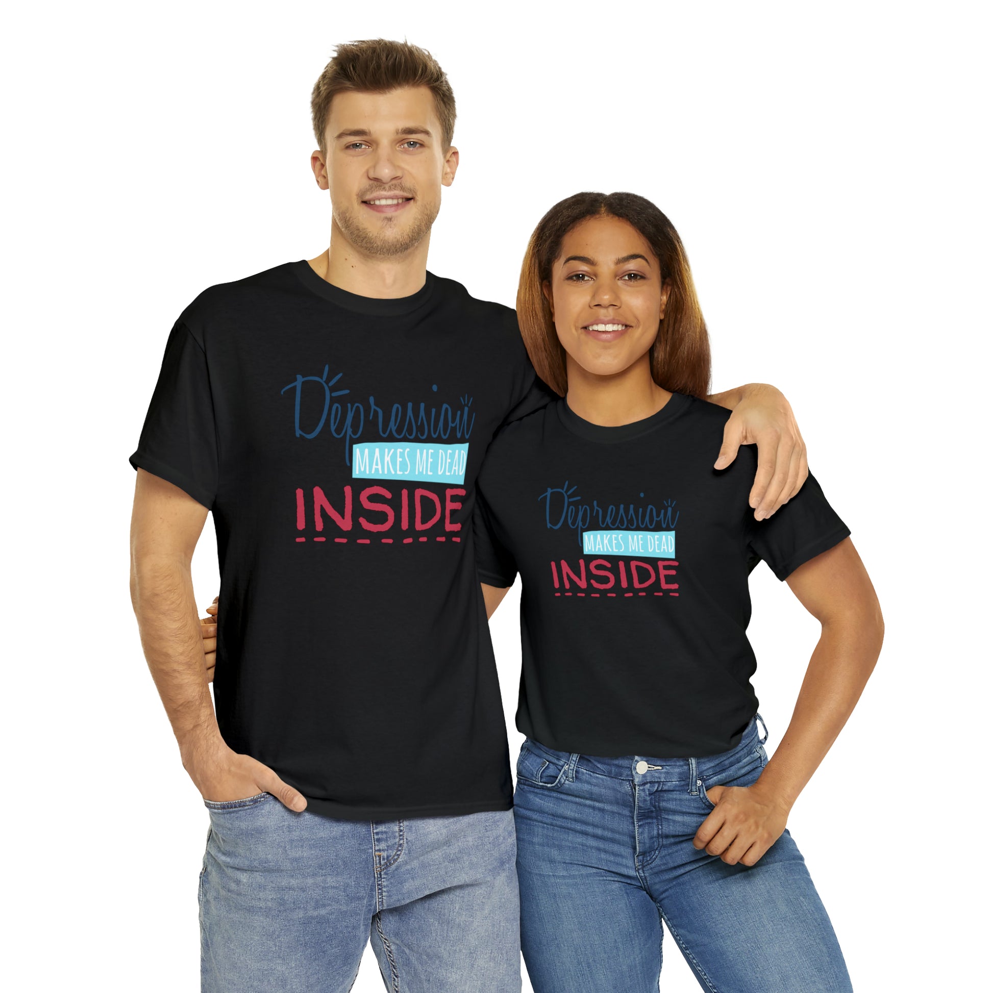 "Depression Makes Me Dead Inside" T-Shirt - Weave Got Gifts - Unique Gifts You Won’t Find Anywhere Else!