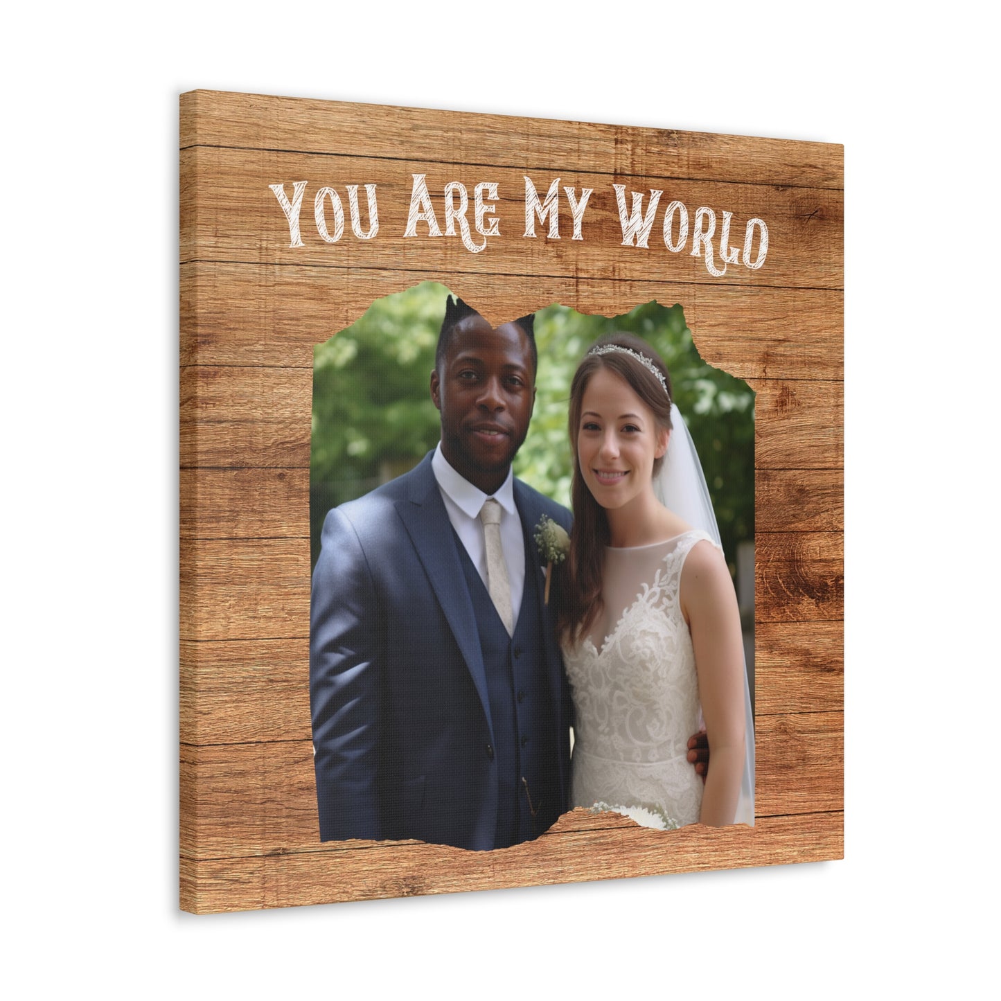 "You Are My World" Custom Photo Wall Art - Weave Got Gifts - Unique Gifts You Won’t Find Anywhere Else!