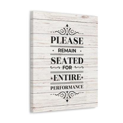 "Please Remain Seated" Bathroom Wall Art - Weave Got Gifts - Unique Gifts You Won’t Find Anywhere Else!
