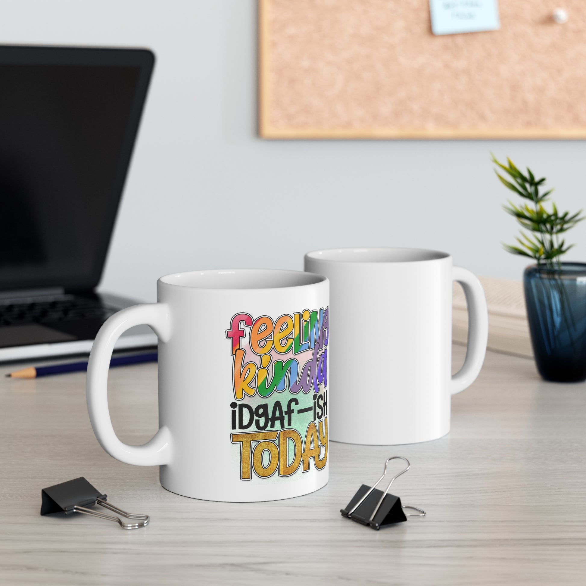 Sassy coffee mug with bold text for humorous mornings
