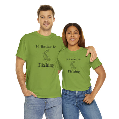 "Id Rather Be Fishing" T-Shirt - Weave Got Gifts - Unique Gifts You Won’t Find Anywhere Else!