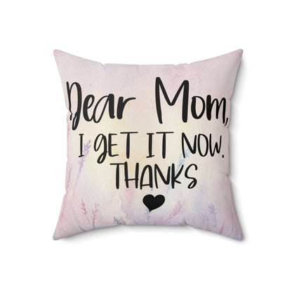 "Dear Mom" Throw Pillow - Weave Got Gifts - Unique Gifts You Won’t Find Anywhere Else!