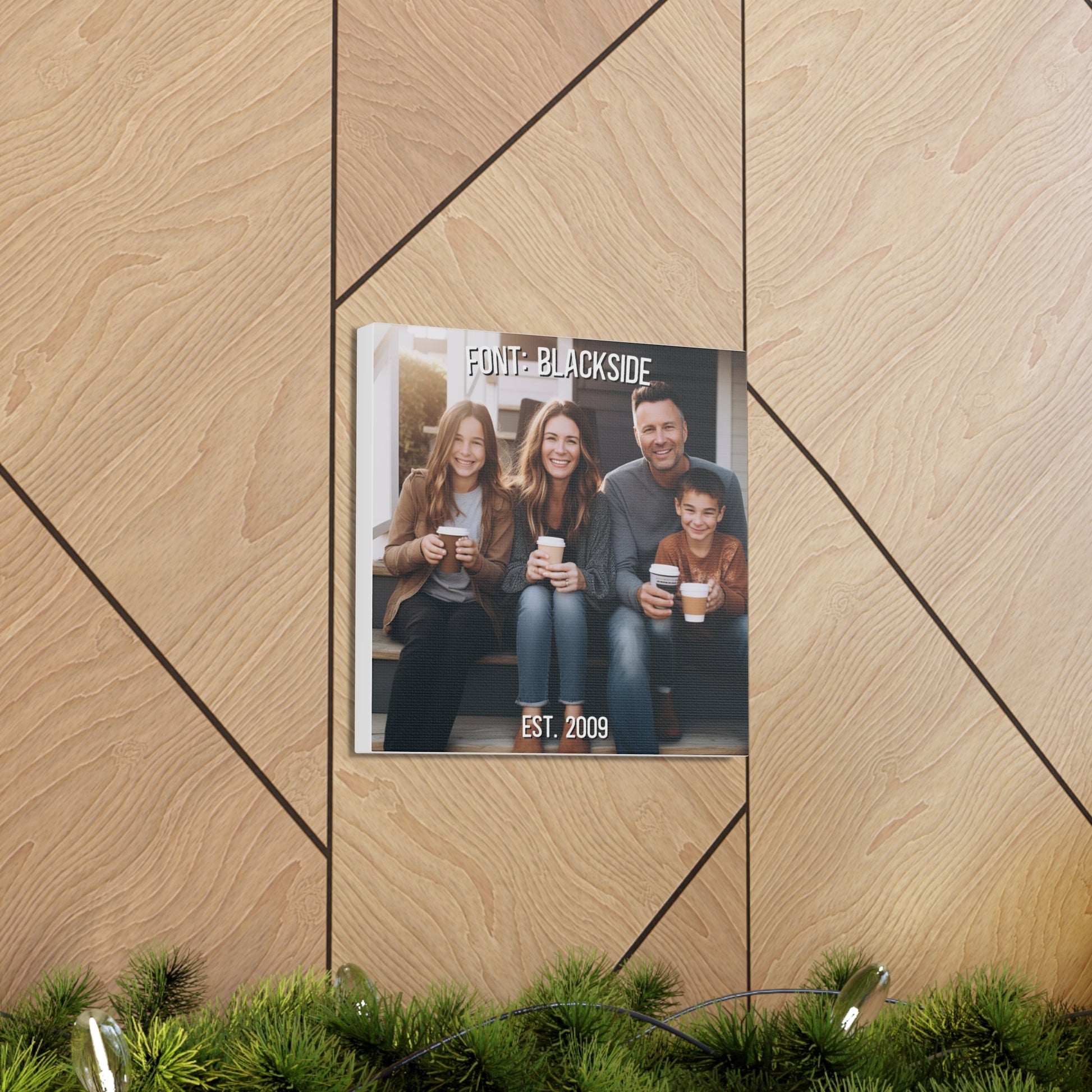 Unique family photo canvas for home decor

