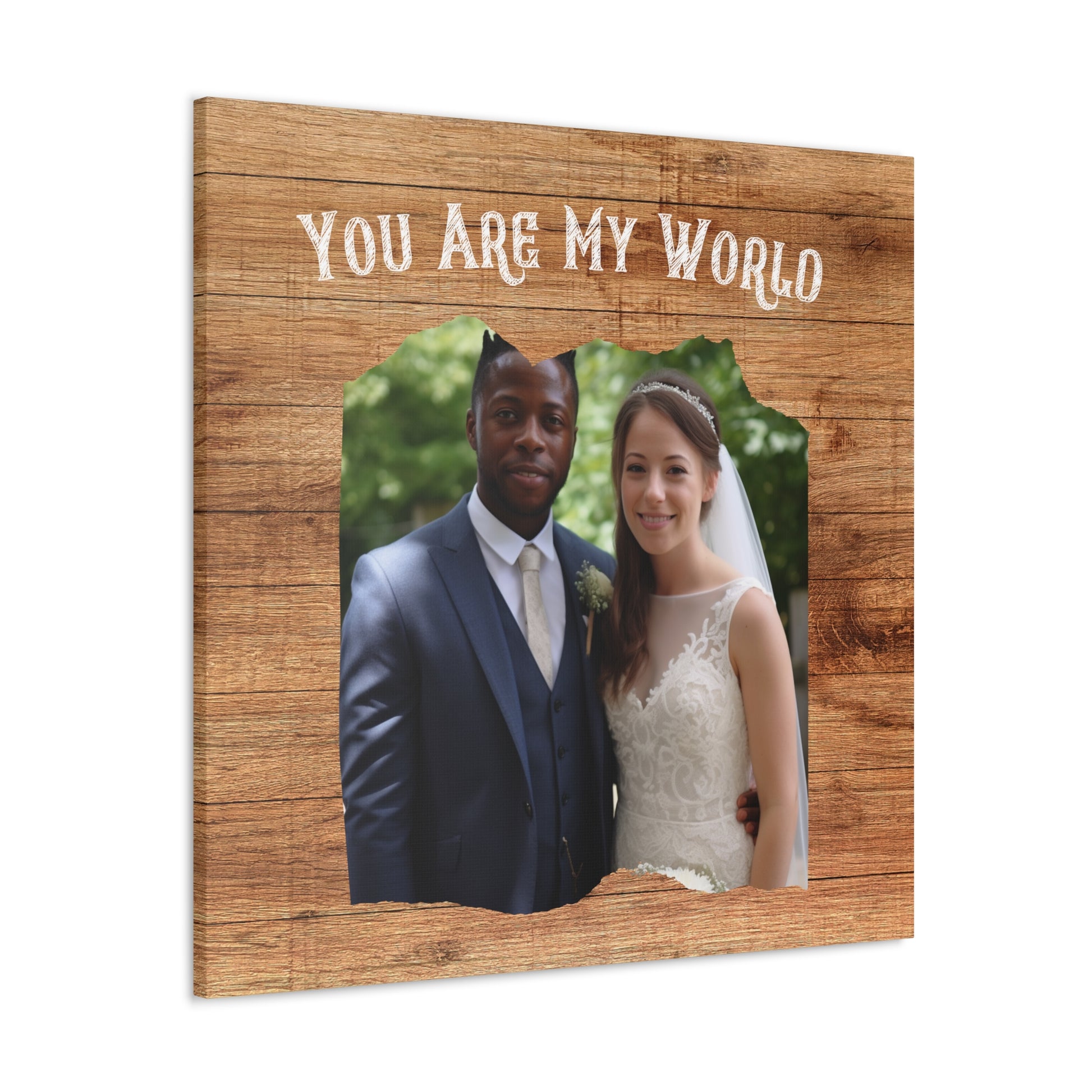 "You Are My World" Custom Photo Wall Art - Weave Got Gifts - Unique Gifts You Won’t Find Anywhere Else!