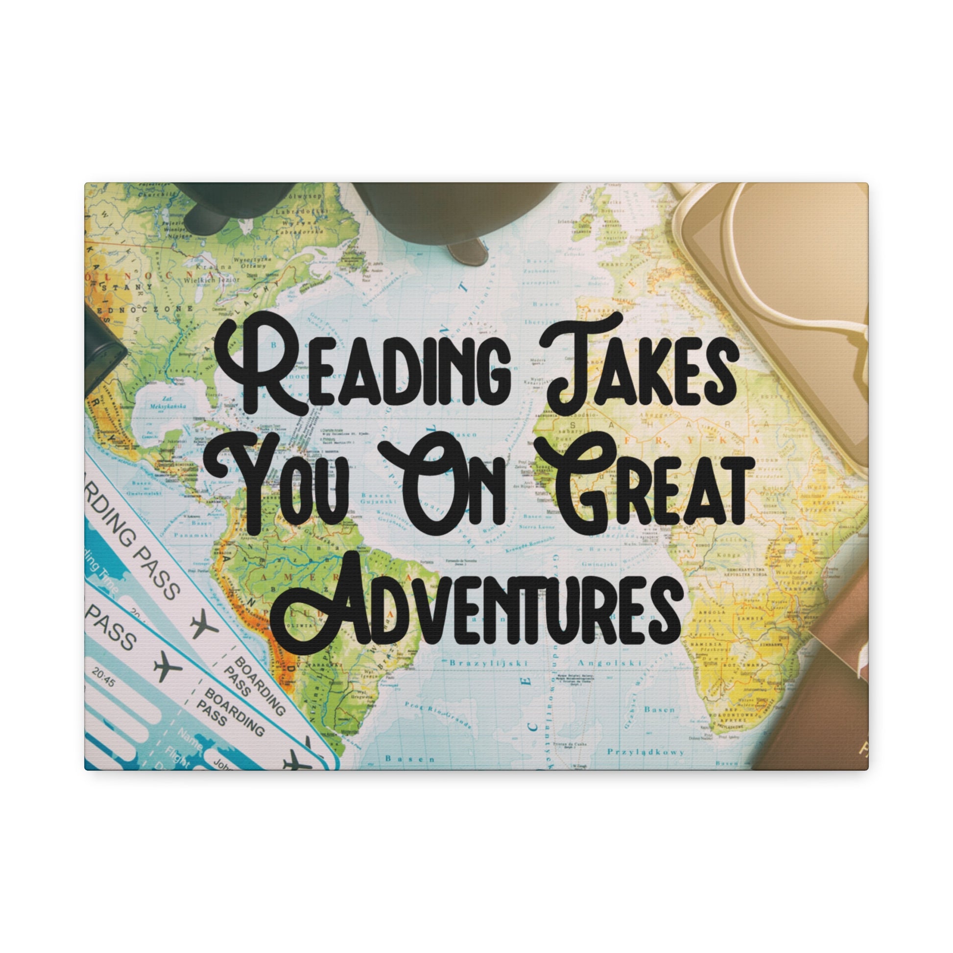 "Readings Takes You On The Greatest Adventures" Wall Art - Weave Got Gifts - Unique Gifts You Won’t Find Anywhere Else!