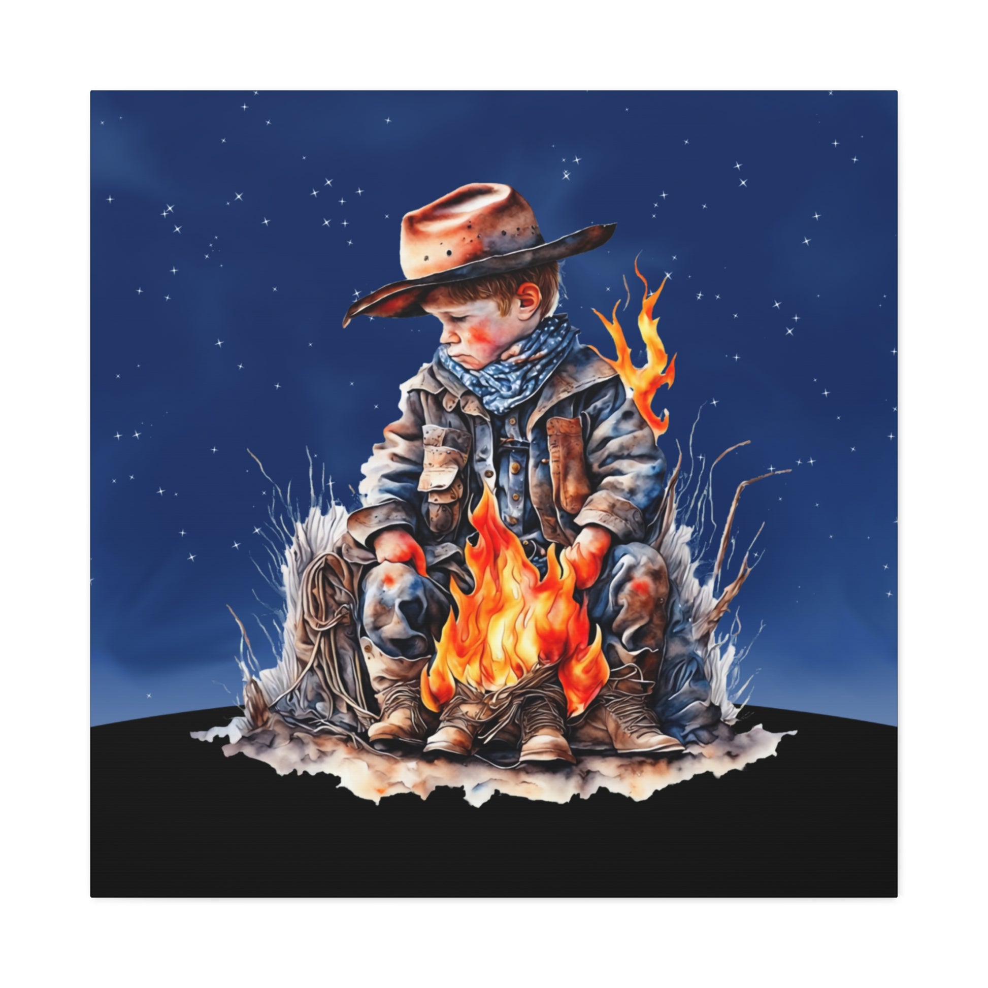 "Starry Night Cowboy" Wall Art - Weave Got Gifts - Unique Gifts You Won’t Find Anywhere Else!