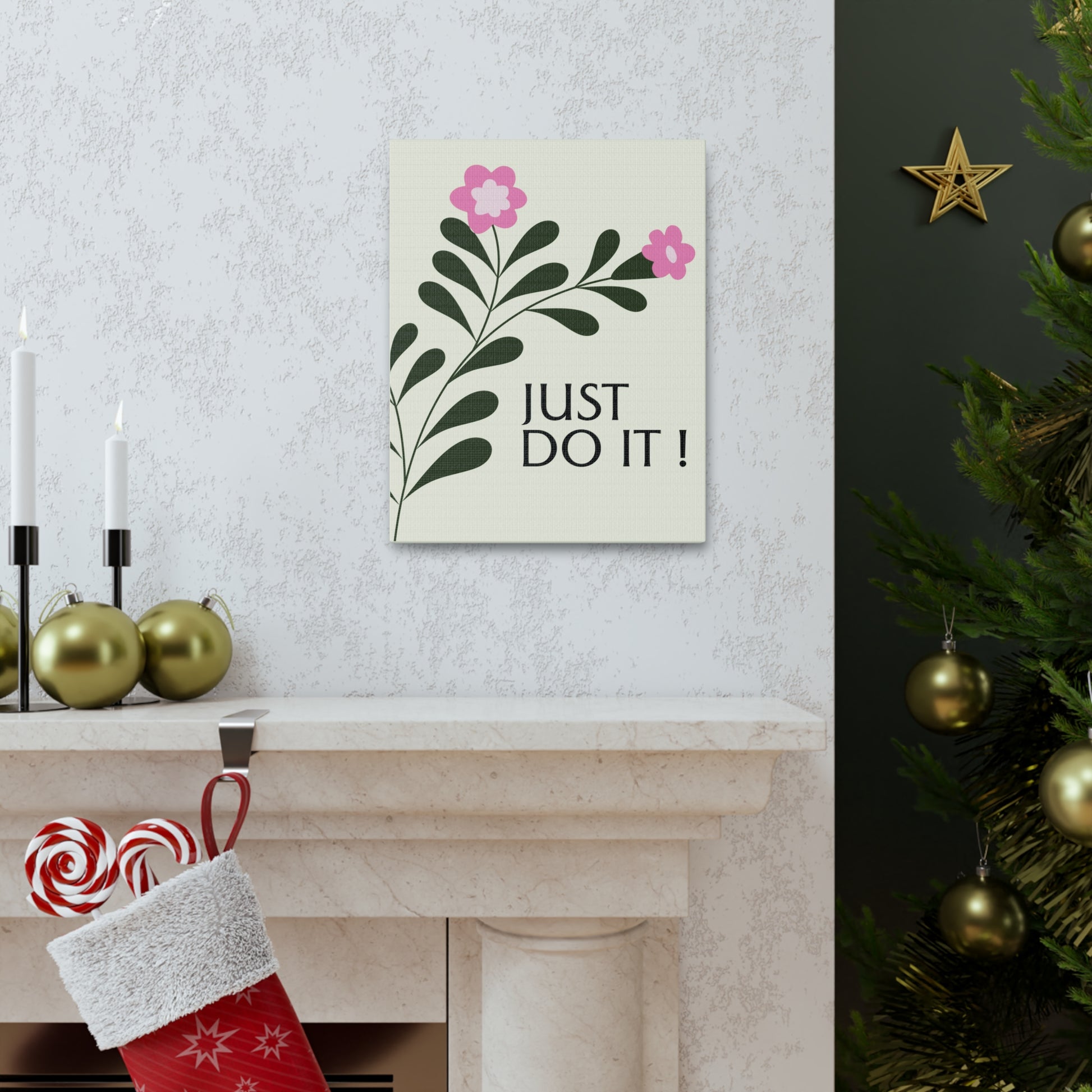 "Just Do It" Floral Wall Art - Weave Got Gifts - Unique Gifts You Won’t Find Anywhere Else!