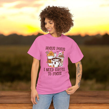 Hocus Pocus I Need Coffee to Focus T-Shirt – Funny Fall Tee