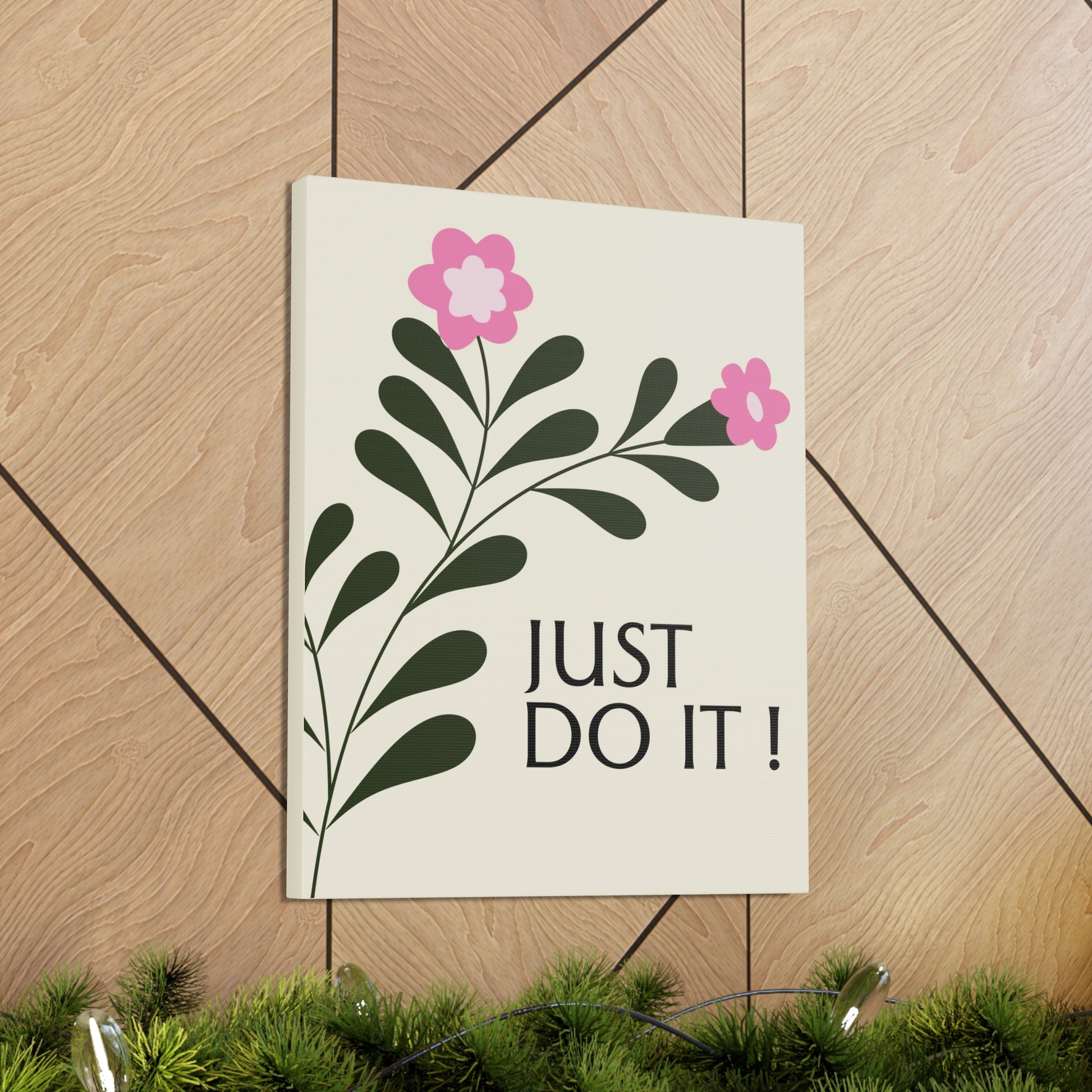 "Just Do It" Floral Wall Art - Weave Got Gifts - Unique Gifts You Won’t Find Anywhere Else!