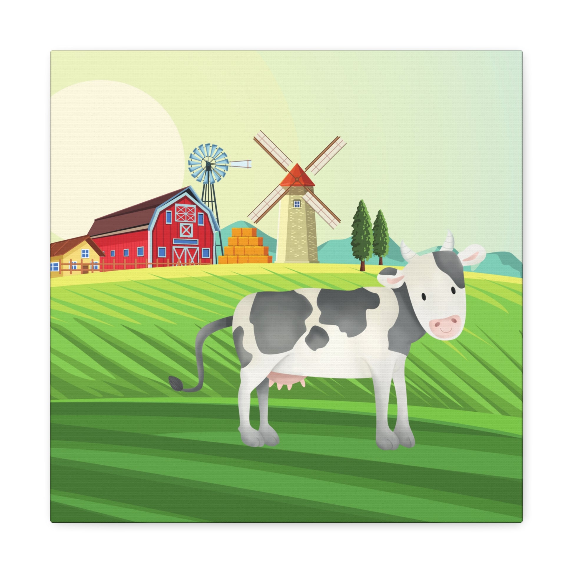 "Cow On A Farm" Kids Wall Art - Weave Got Gifts - Unique Gifts You Won’t Find Anywhere Else!