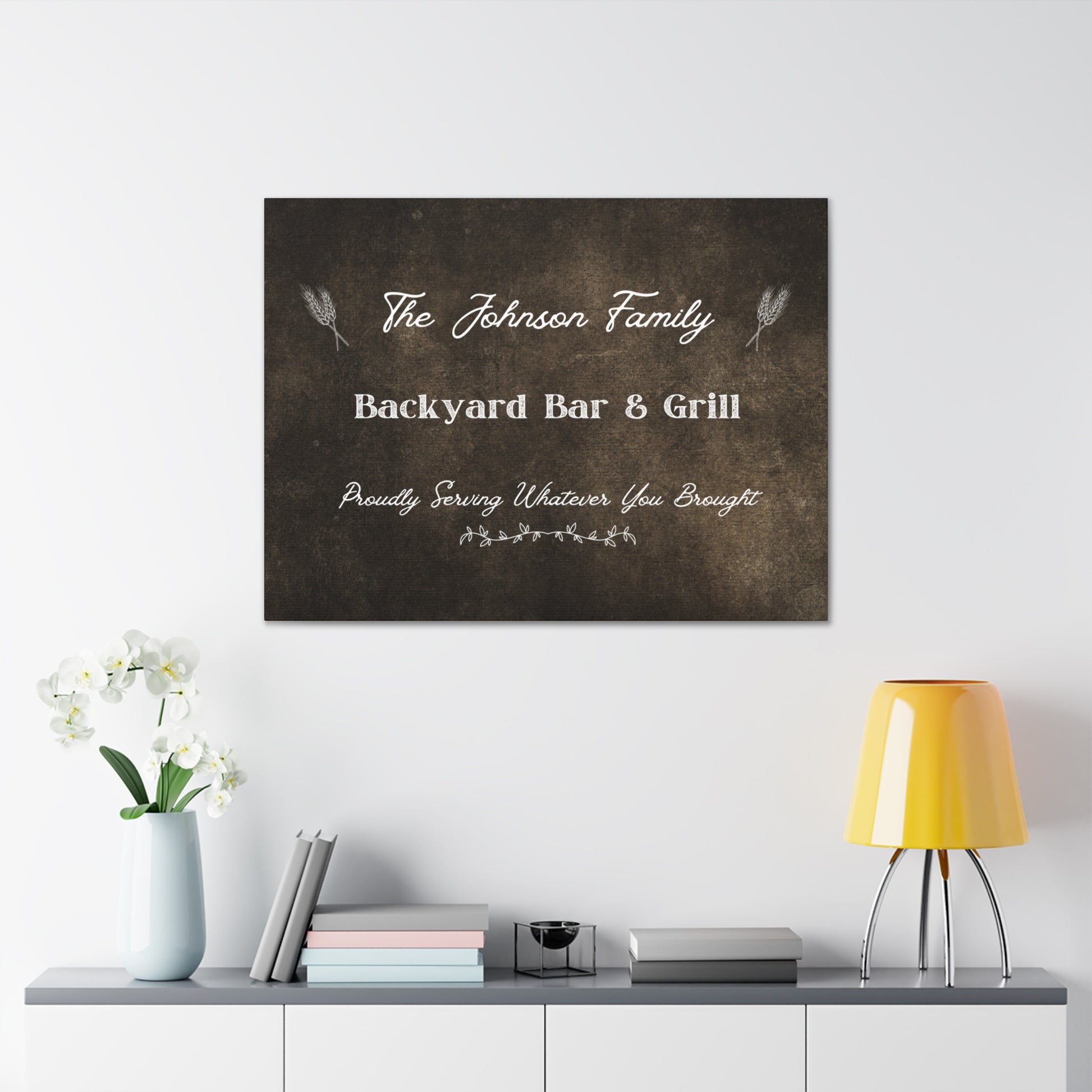 "Family Name Backyard Bar & Grill" Custom Sign - Weave Got Gifts - Unique Gifts You Won’t Find Anywhere Else!