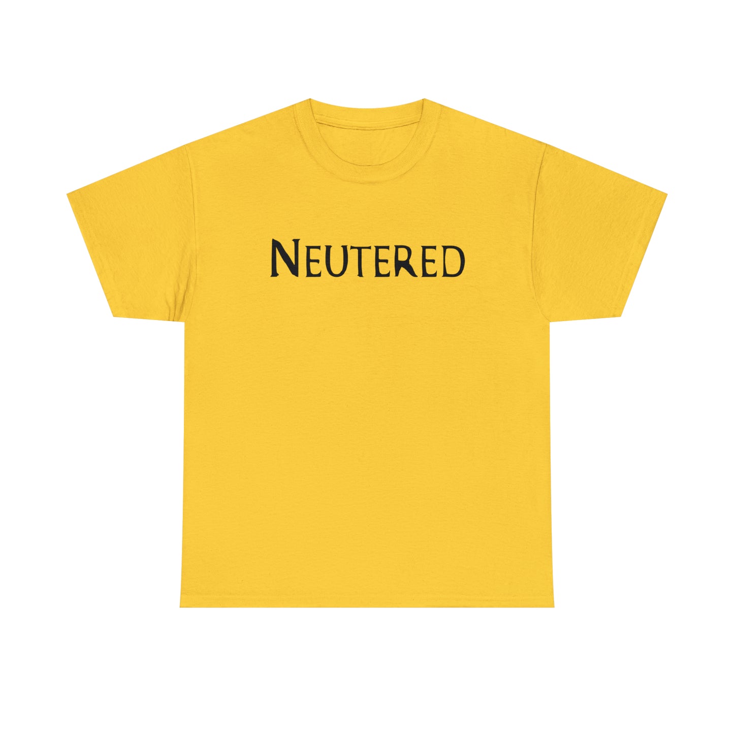 Lightweight cotton humor shirt for husbands post-vasectomy.
