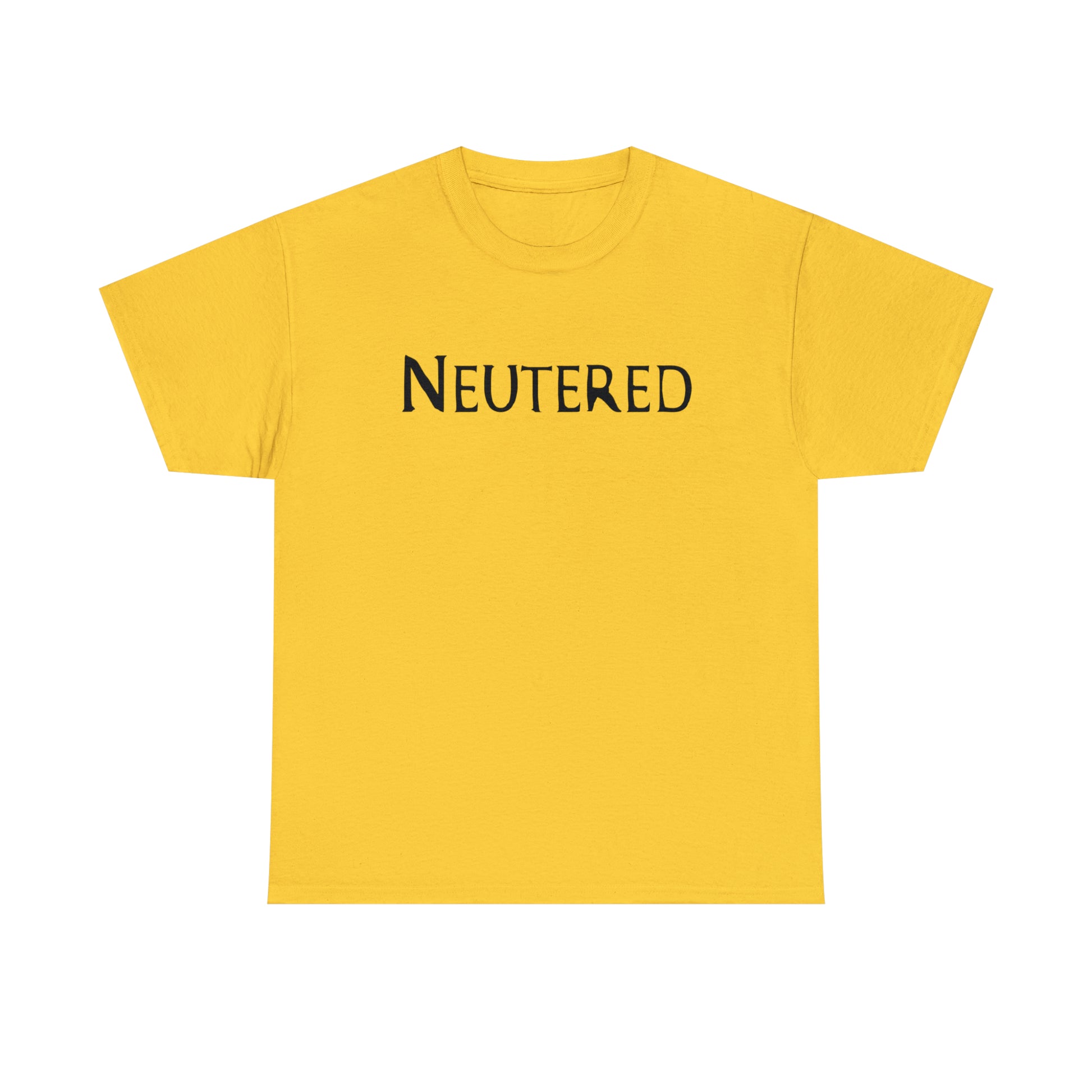 Lightweight cotton humor shirt for husbands post-vasectomy.
