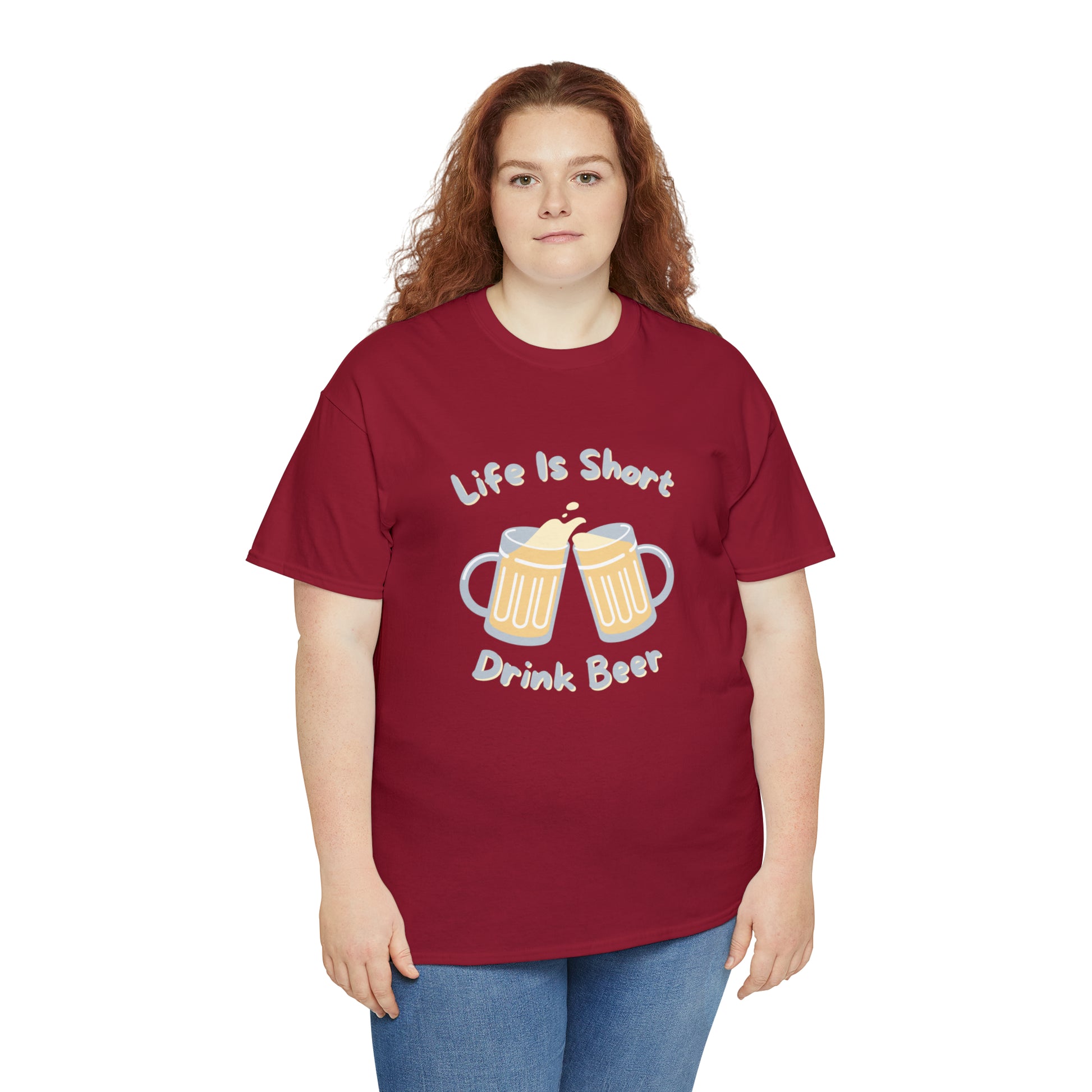 "Life Is Short, Drink Beer" T-Shirt - Weave Got Gifts - Unique Gifts You Won’t Find Anywhere Else!