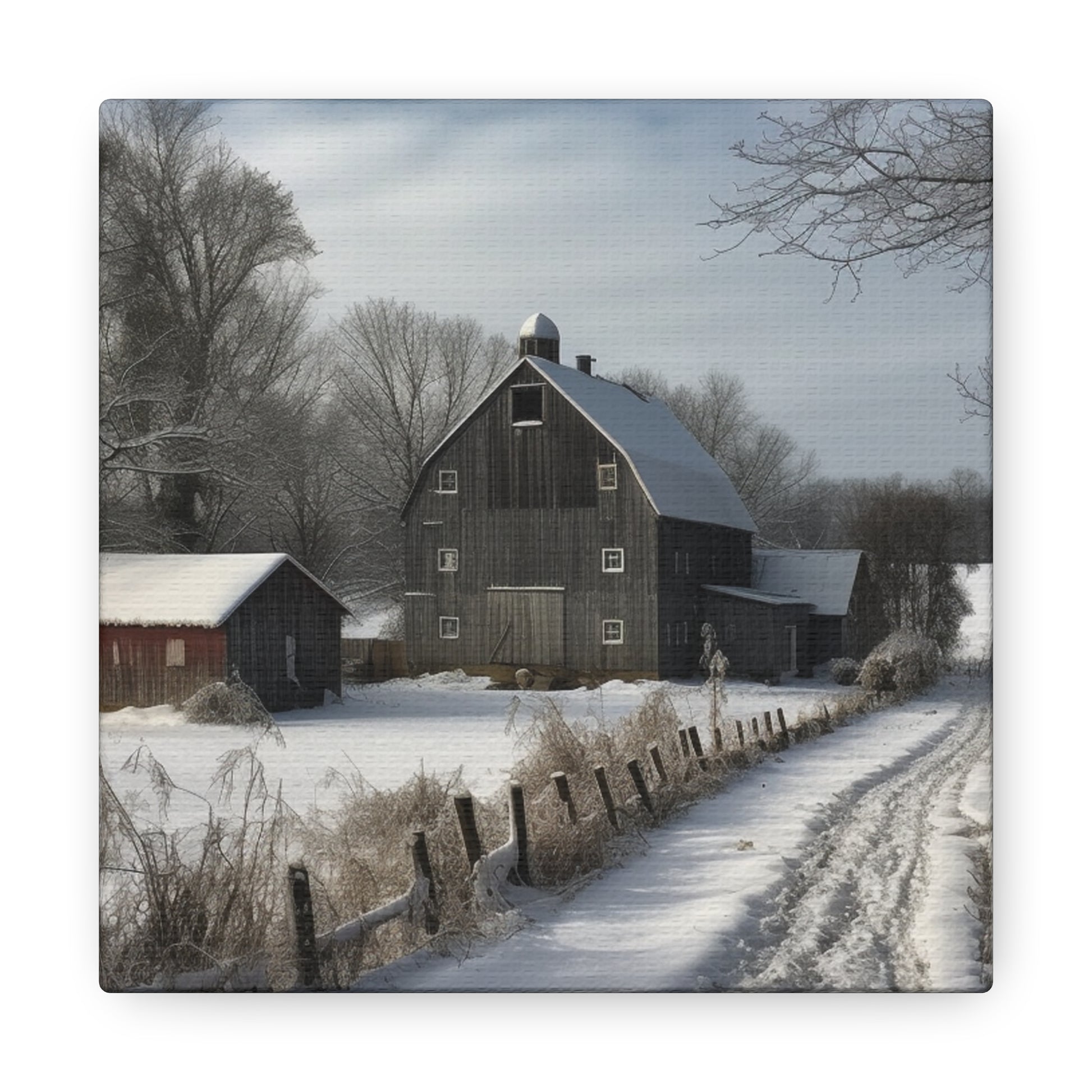 "Farm Winter Wonderland" Wall Art - Weave Got Gifts - Unique Gifts You Won’t Find Anywhere Else!