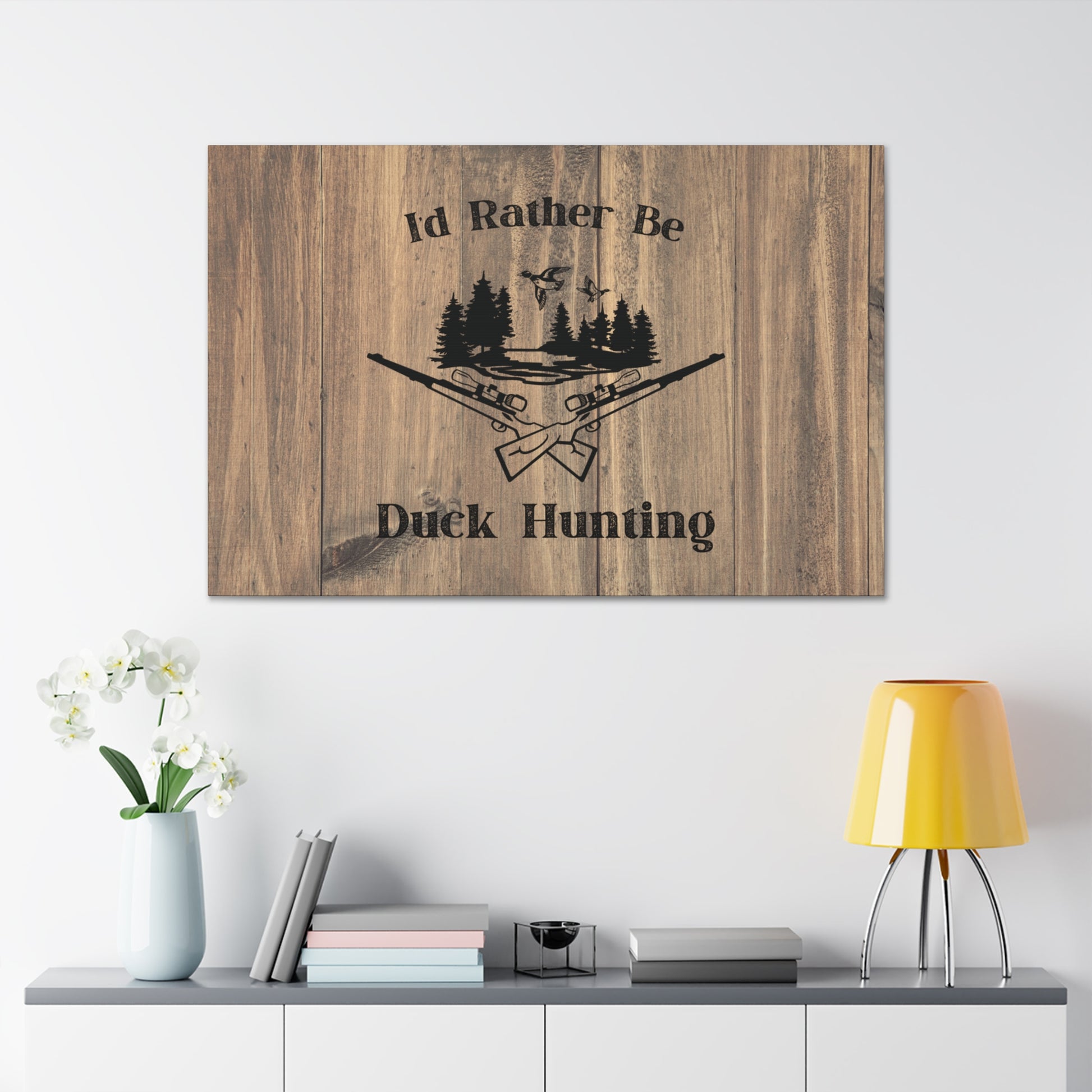 "I'd Rather Be Duck Hunting" Wall Art - Weave Got Gifts - Unique Gifts You Won’t Find Anywhere Else!