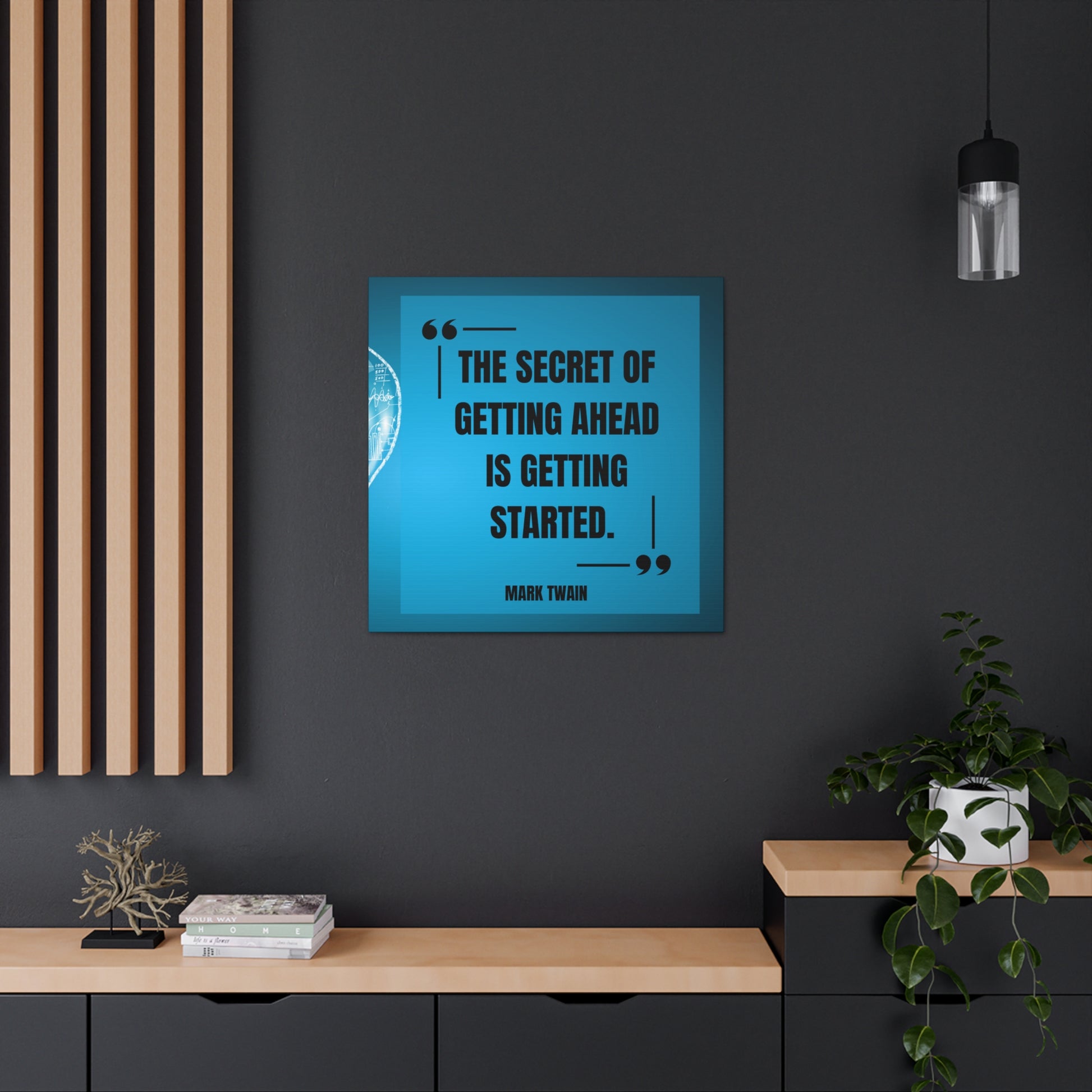 "The Secret To Getting Ahead" Wall Art - Weave Got Gifts - Unique Gifts You Won’t Find Anywhere Else!
