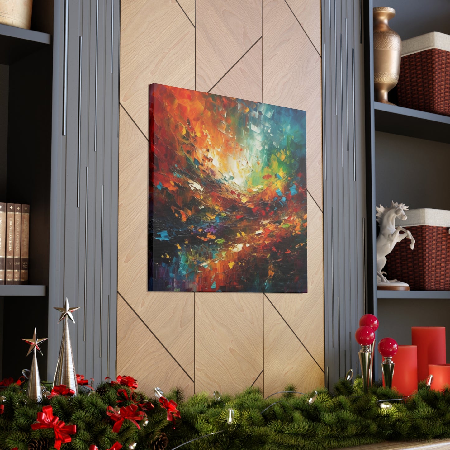 "Colorful Abstract Painting" Wall Art - Weave Got Gifts - Unique Gifts You Won’t Find Anywhere Else!