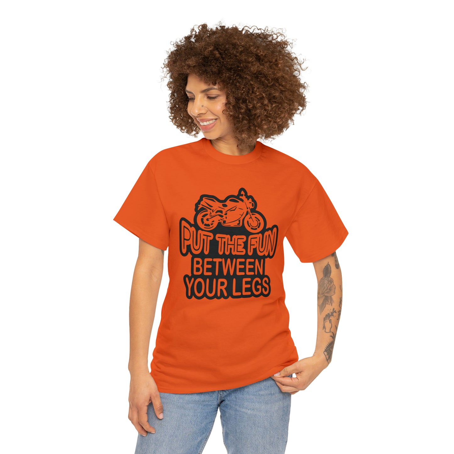 "Motorcycle, Put The Fun Between Your Legs" T-Shirt - Weave Got Gifts - Unique Gifts You Won’t Find Anywhere Else!