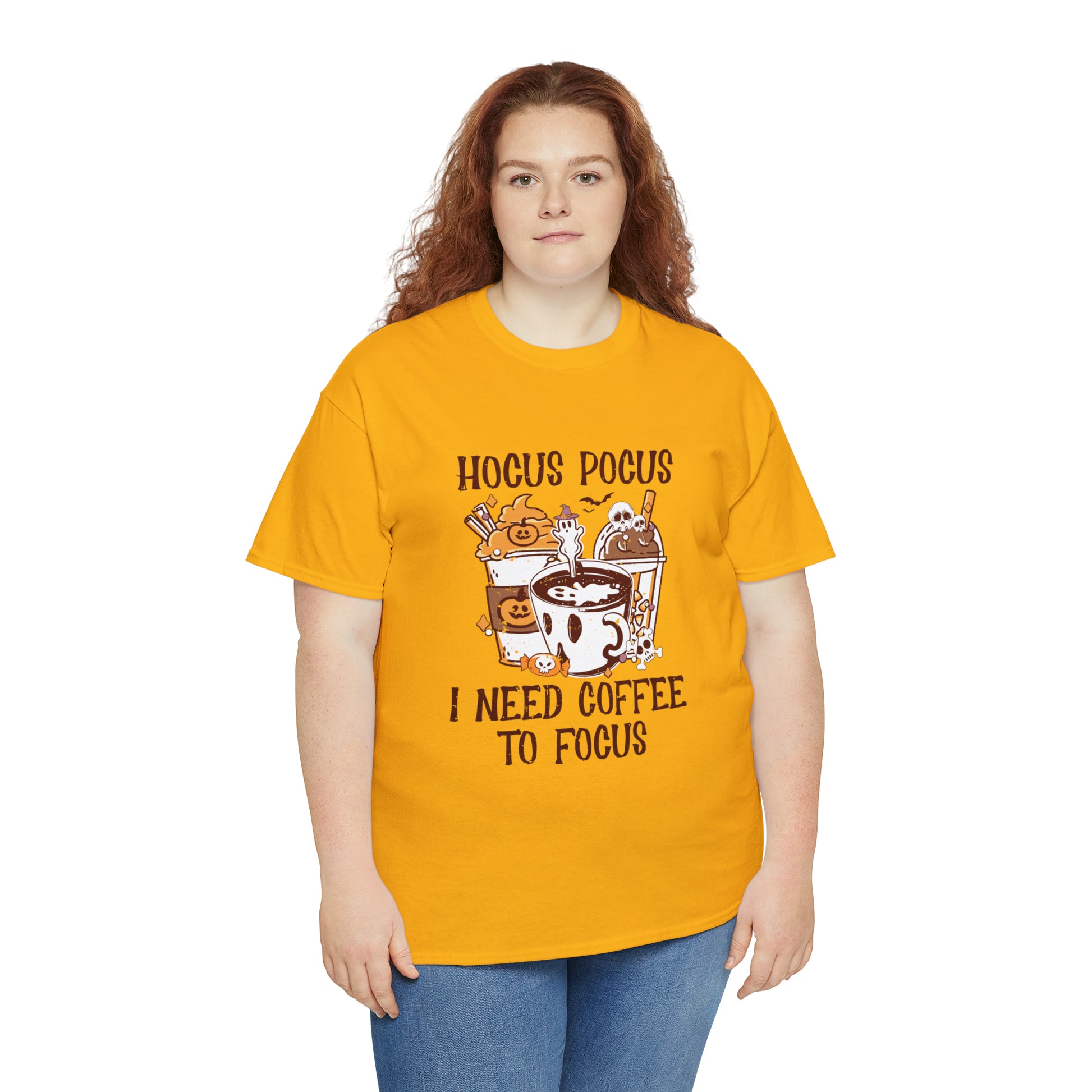 "Hocus Pocus, I Need Coffee To Focus" T-Shirt - Weave Got Gifts - Unique Gifts You Won’t Find Anywhere Else!