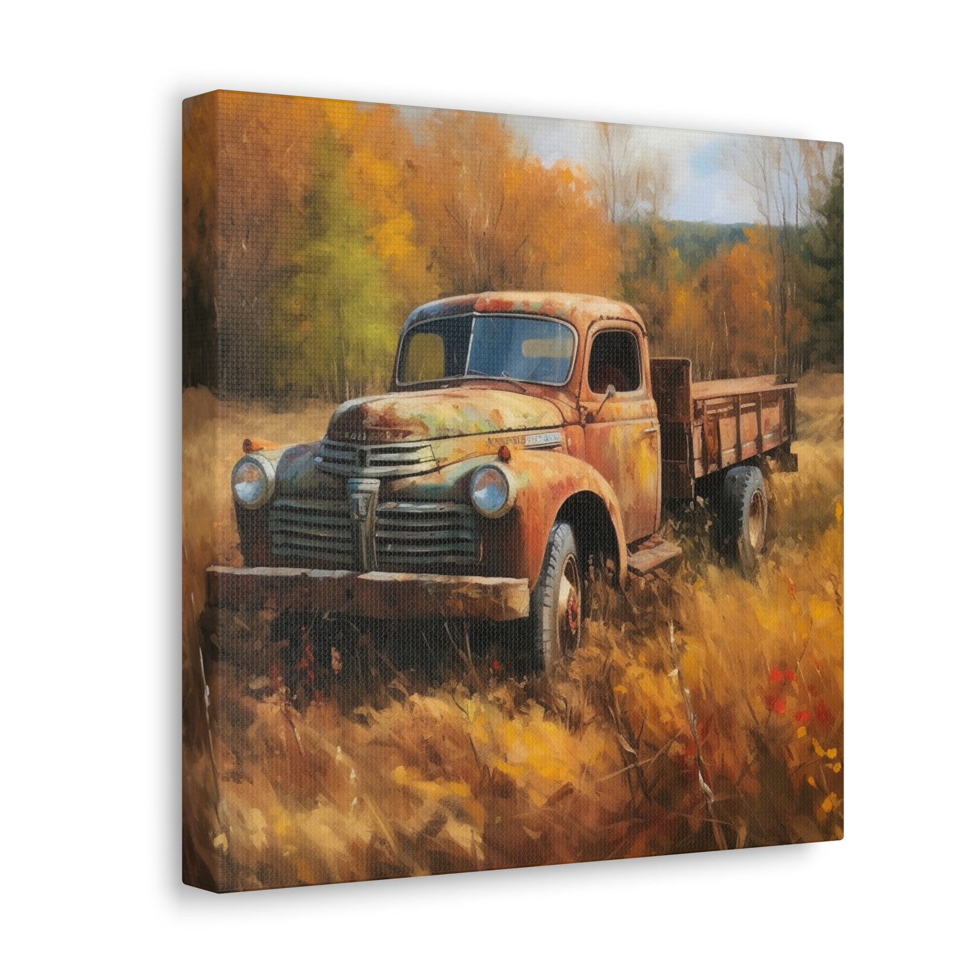 "Fall Farm Rustic Truck" Wall Art - Weave Got Gifts - Unique Gifts You Won’t Find Anywhere Else!