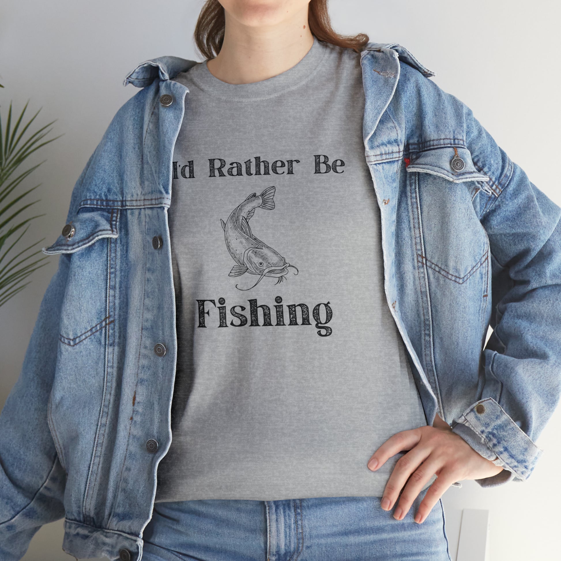 "Id Rather Be Fishing" T-Shirt - Weave Got Gifts - Unique Gifts You Won’t Find Anywhere Else!