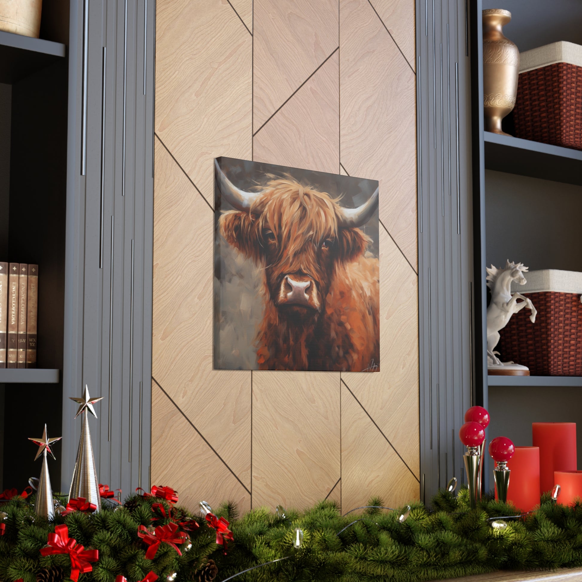 "Highland Cow Painting" Wall Art - Weave Got Gifts - Unique Gifts You Won’t Find Anywhere Else!