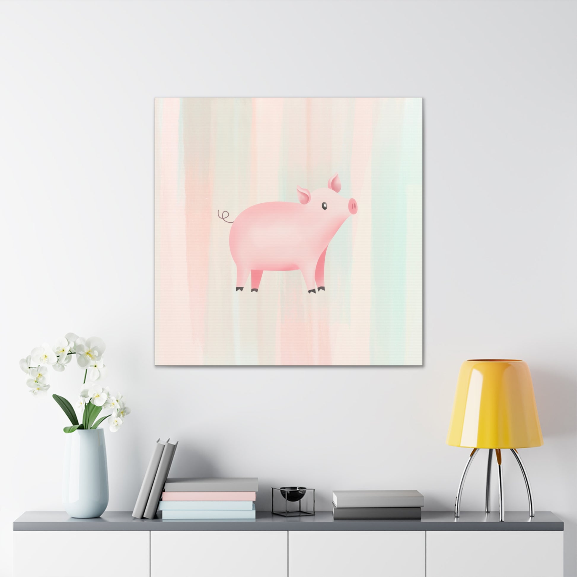 "Cute Pig" Nursery Wall Art - Weave Got Gifts - Unique Gifts You Won’t Find Anywhere Else!