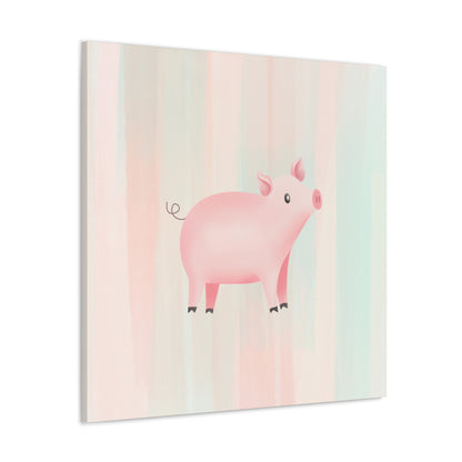 "Cute Pig" Nursery Wall Art - Weave Got Gifts - Unique Gifts You Won’t Find Anywhere Else!